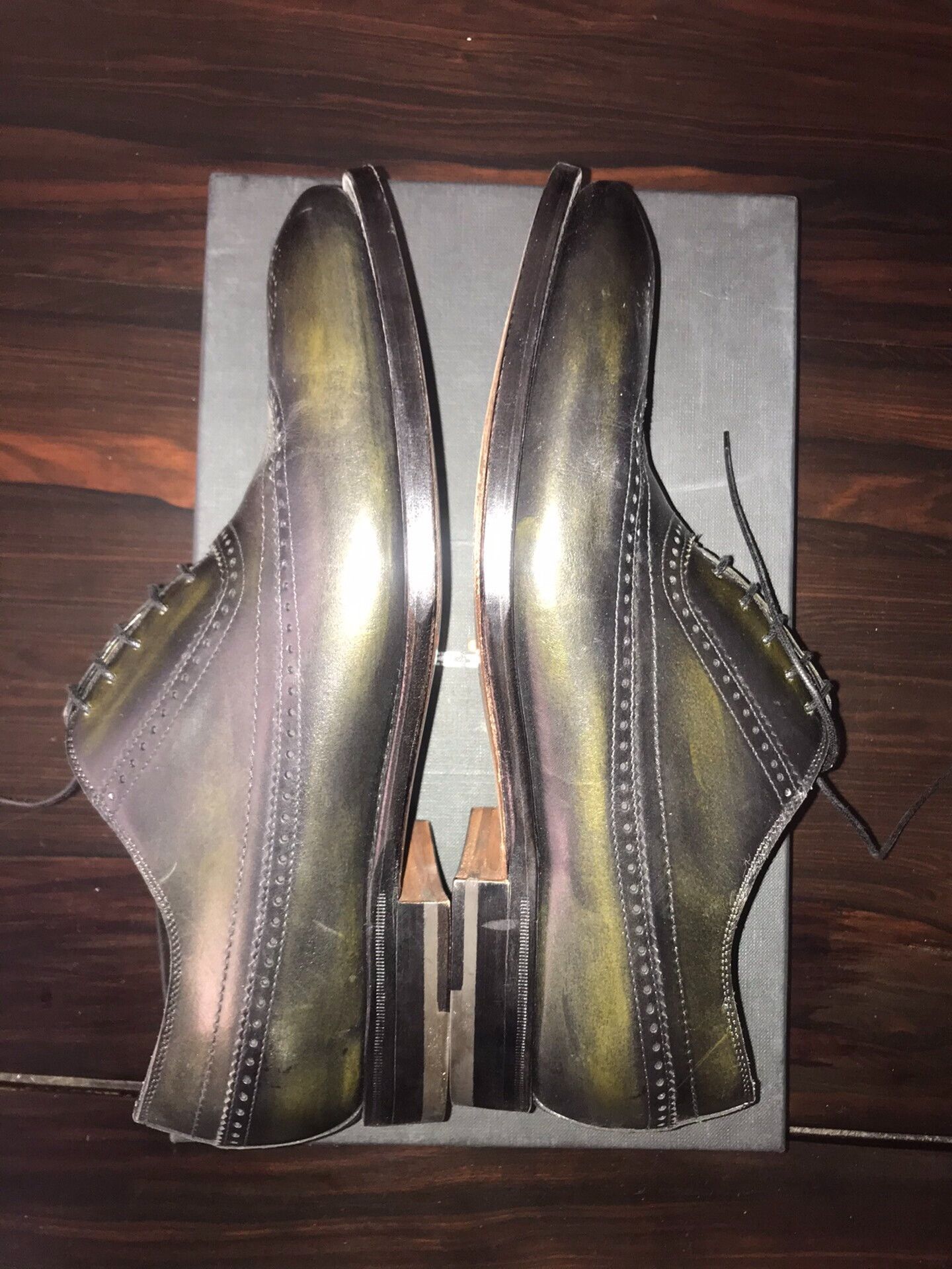 Santoni Handmade Italian Leather Dress Shoes Size US 8 / EU 41 - 5 Thumbnail