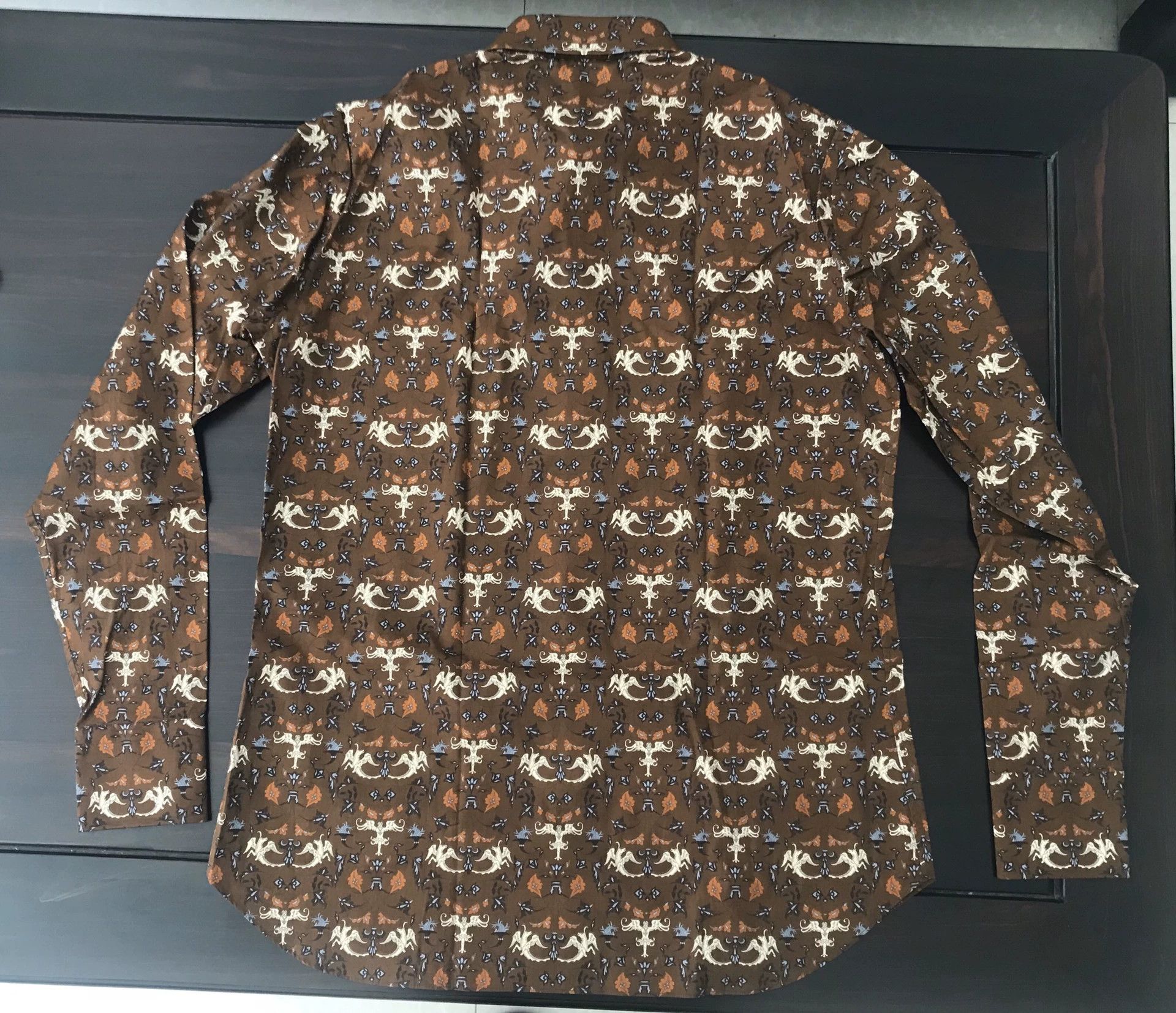 Brioni Italian Brioni Floral Pattern Shirt Size US S / EU 44-46 / 1 - 2 Thumbnail