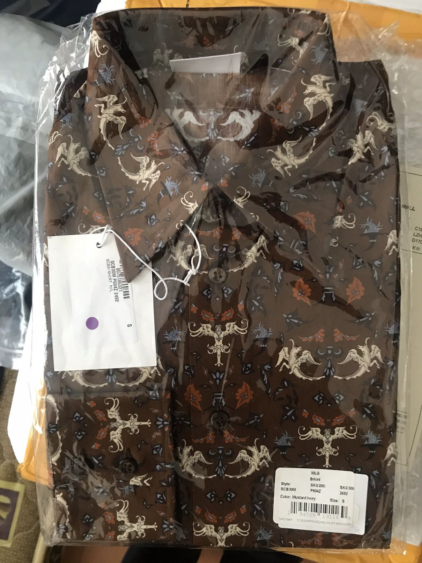 Brioni Italian Brioni Floral Pattern Shirt Size US S / EU 44-46 / 1 - 7 Thumbnail