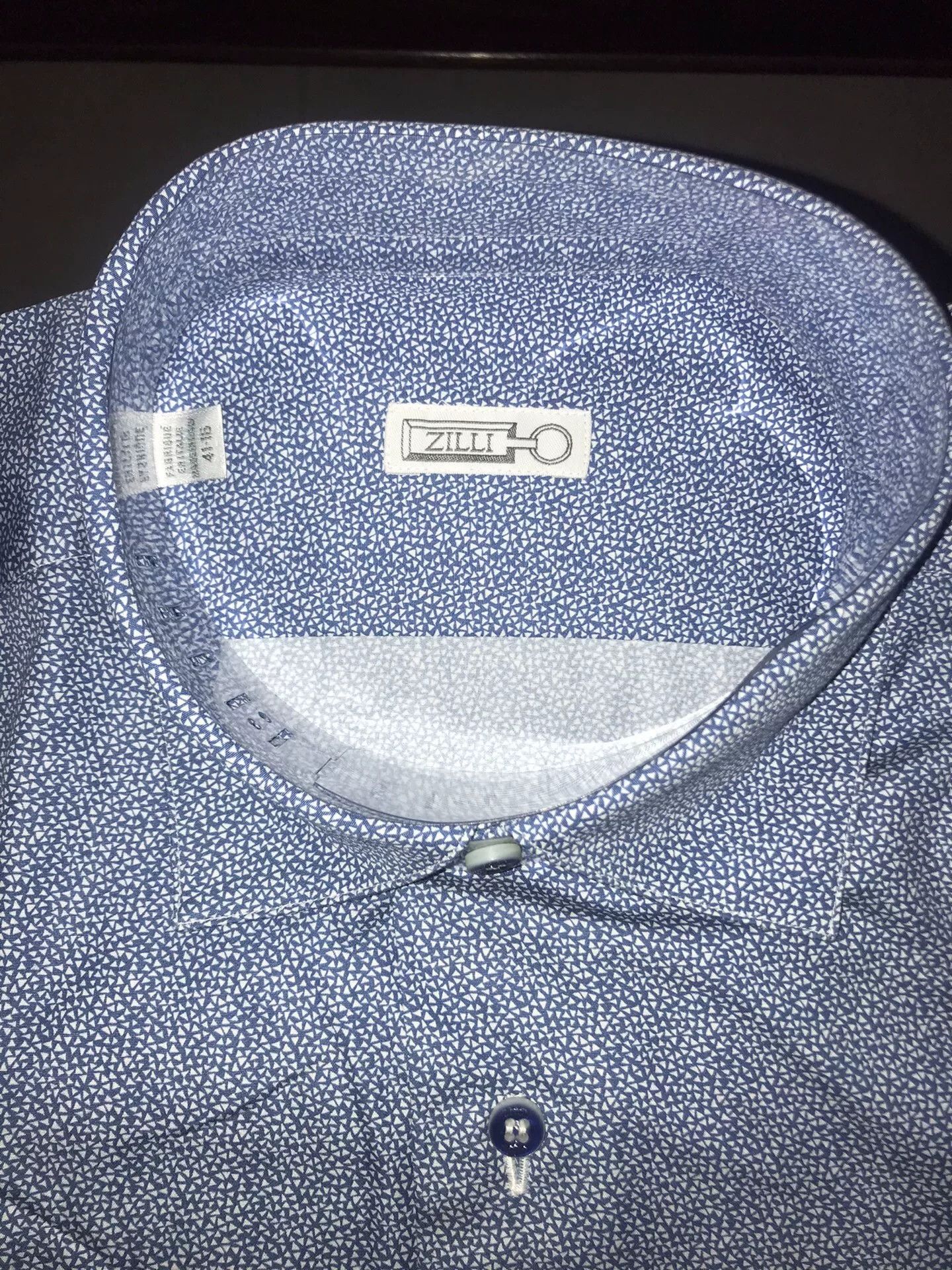 Zilli Luxury Zilli Men’s Dress Shirt Size US M / EU 48-50 / 2 - 4 Thumbnail
