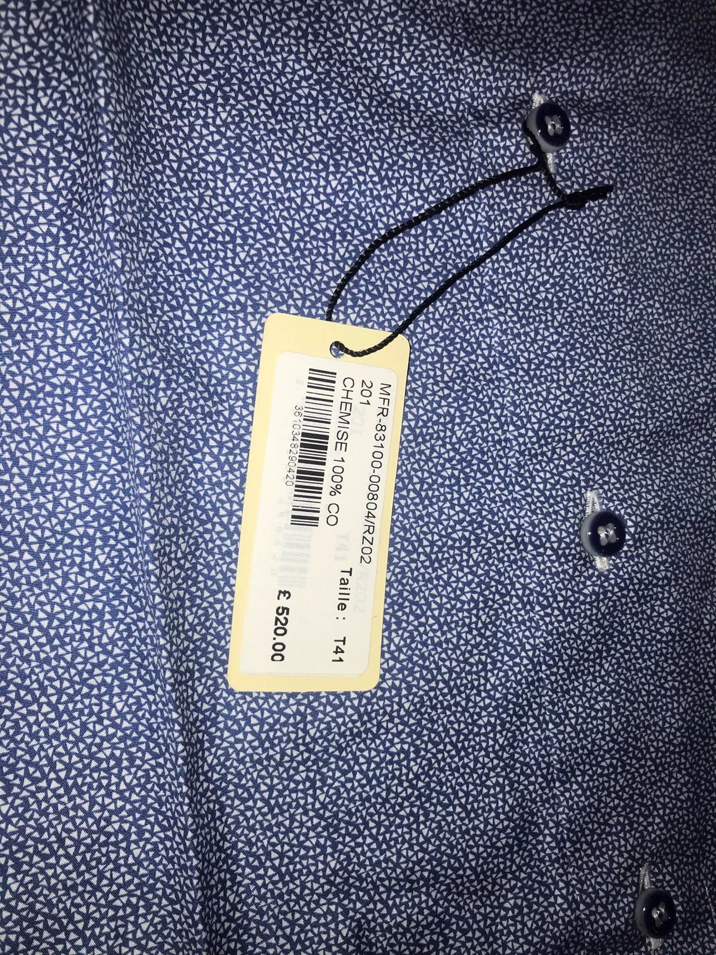 Zilli Luxury Zilli Men’s Dress Shirt Size US M / EU 48-50 / 2 - 6 Thumbnail