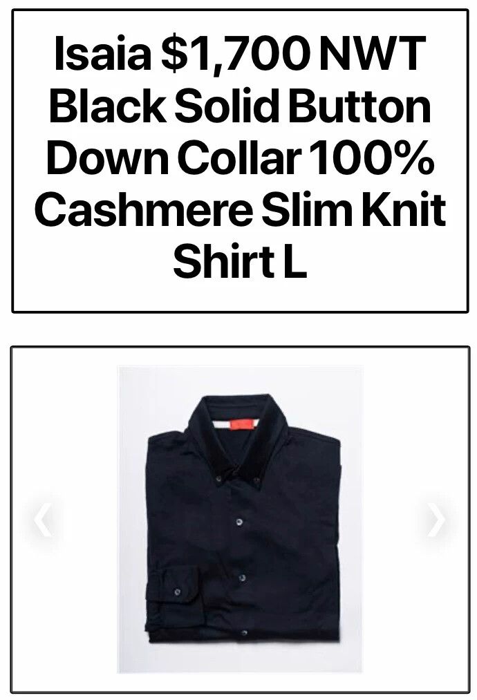 Isaia New Isaia Cashmere Polo Shirt Size US L / EU 52-54 / 3 - 9 Thumbnail