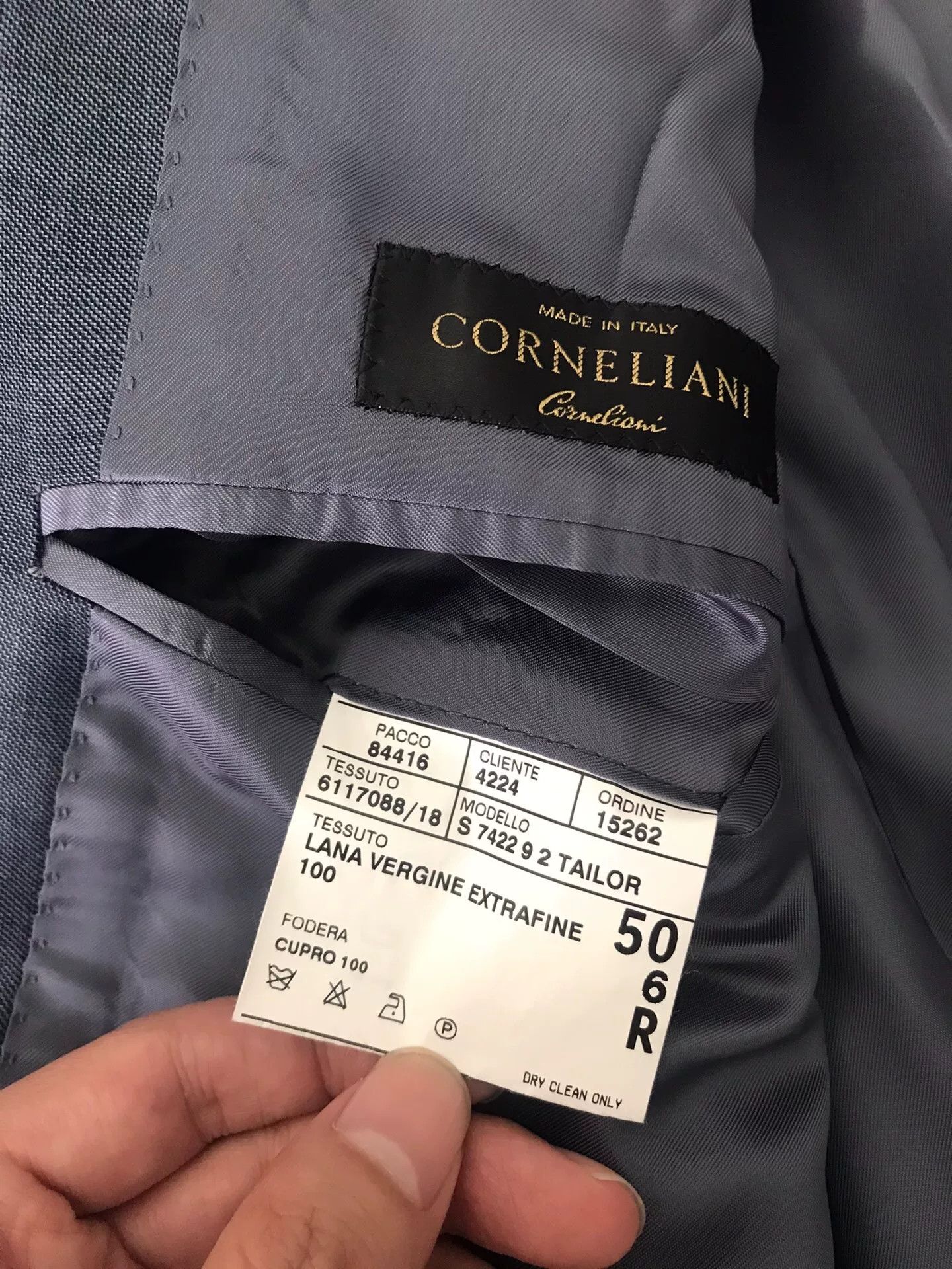 Corneliani Corneliani Wool Suit Jacket Size 50 Size US M / EU 48-50 / 2 - 7 Thumbnail