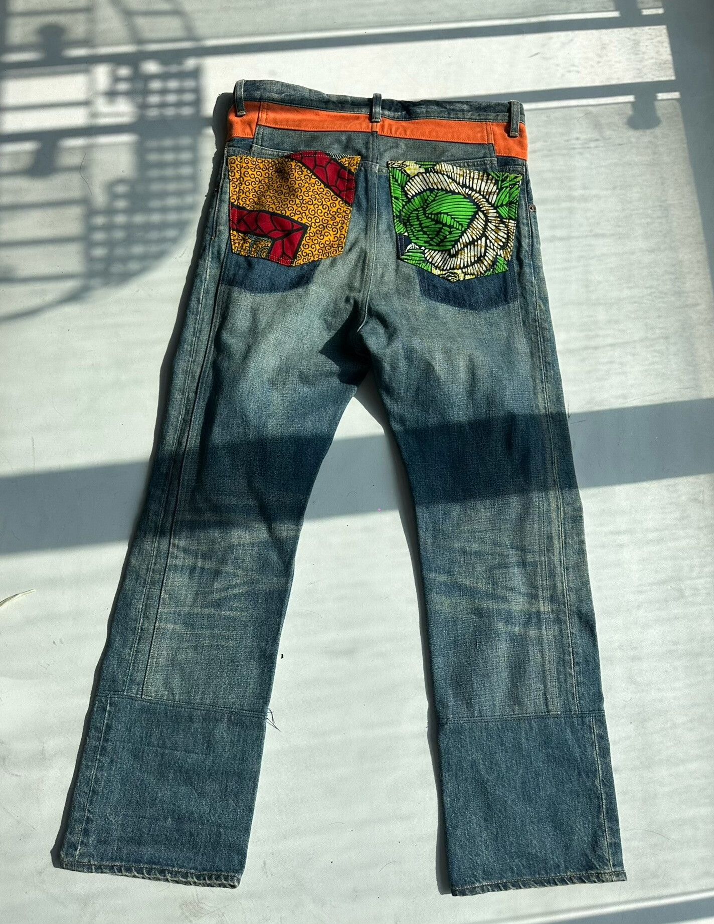 Junya Watanabe Junya Watanabe Patchwork Denim Pants Size US 26 / EU 42 - 2 Thumbnail