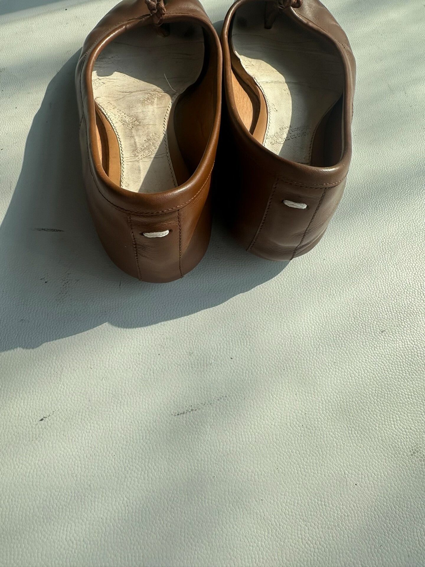 Maison Margiela Maison Margiela Tabi Leather Ballet Flats Size US 4 / IT 34 - 3 Thumbnail