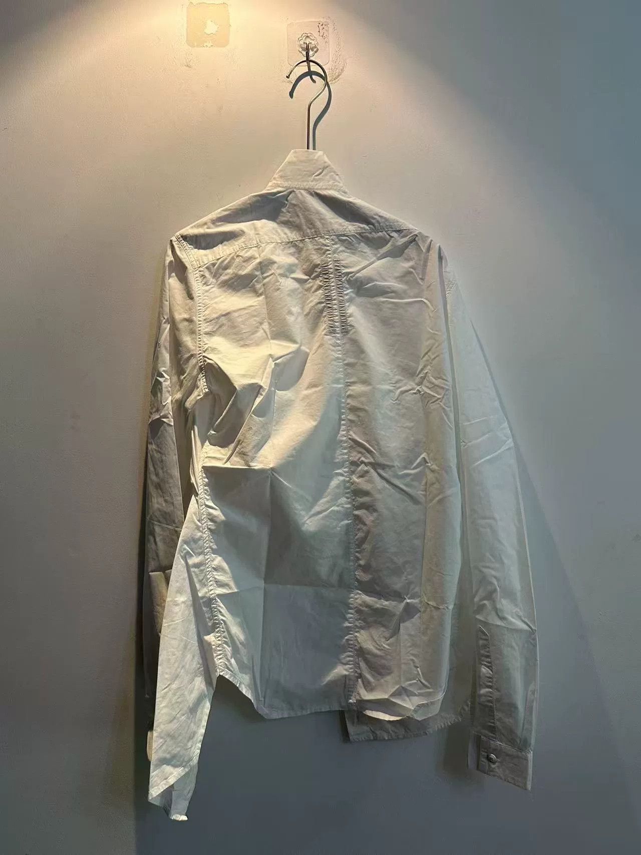 Rick Owens Rick Owens Asymmetrical Shirt in Milk Size US XS / EU 42 / 0 - 2 Thumbnail