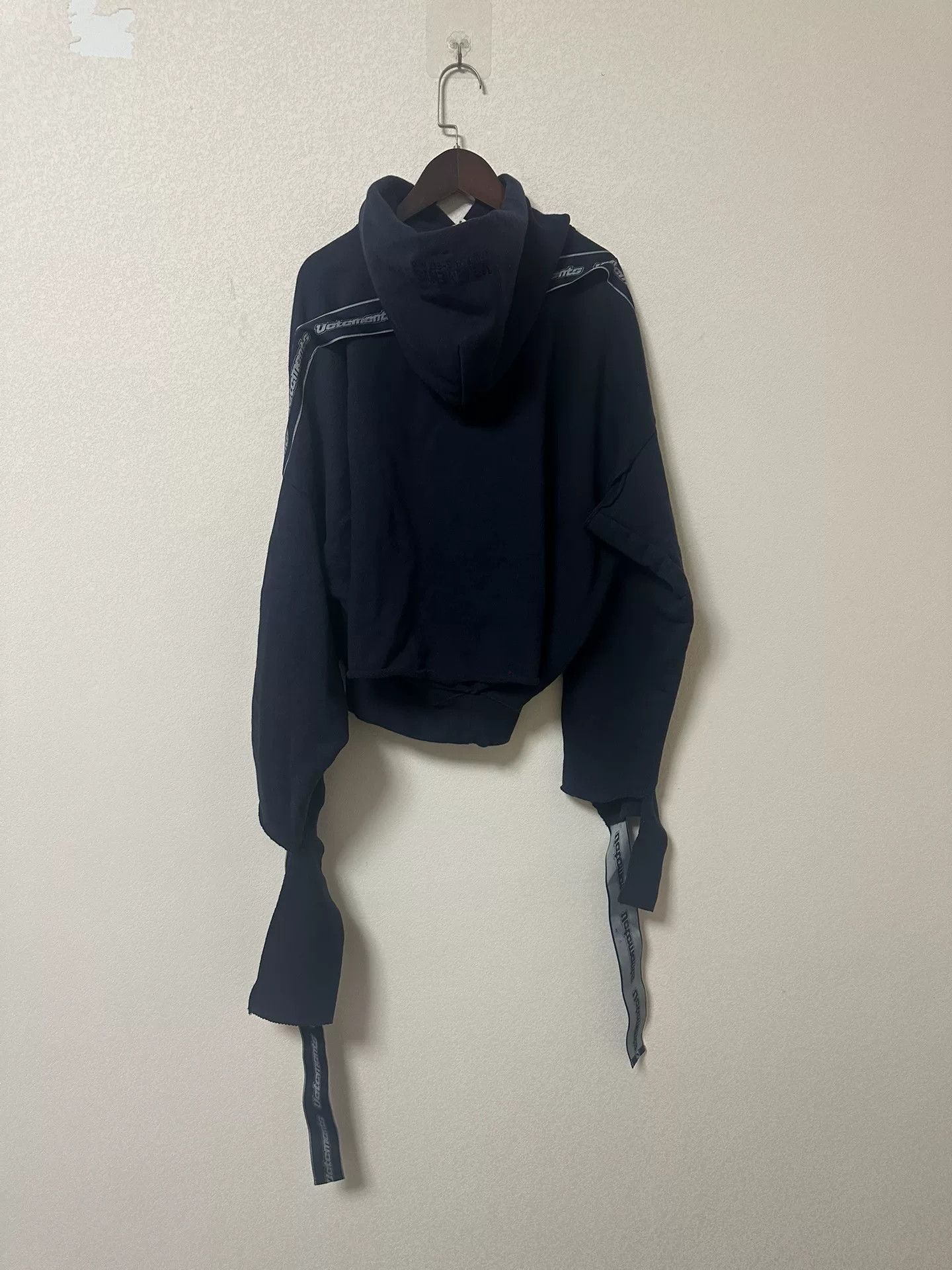 Vetements Vetements Blue Hoodie with Design Details Size US XS / EU 42 / 0 - 2 Thumbnail