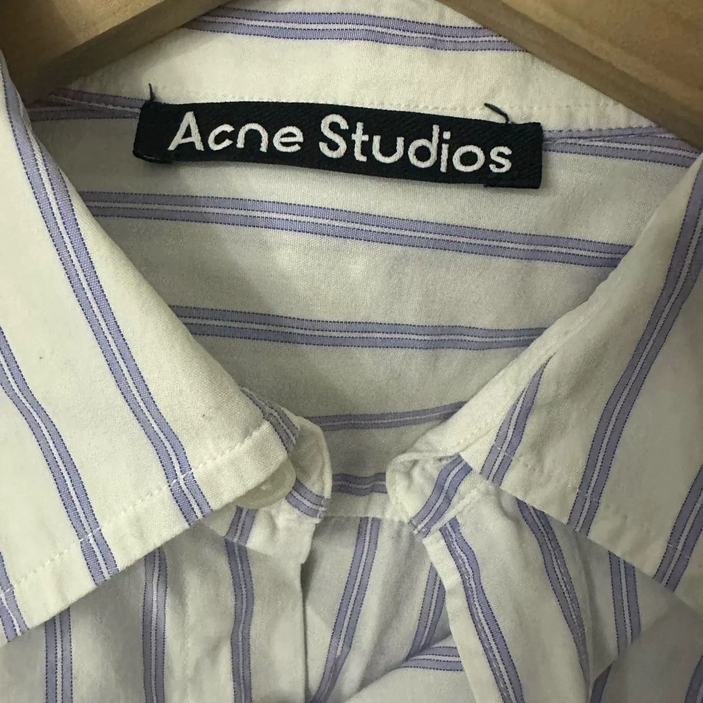 Acne Studios Acne Studios Striped Long Sleeve Shirt Size US S / EU 44-46 / 1 - 3 Thumbnail