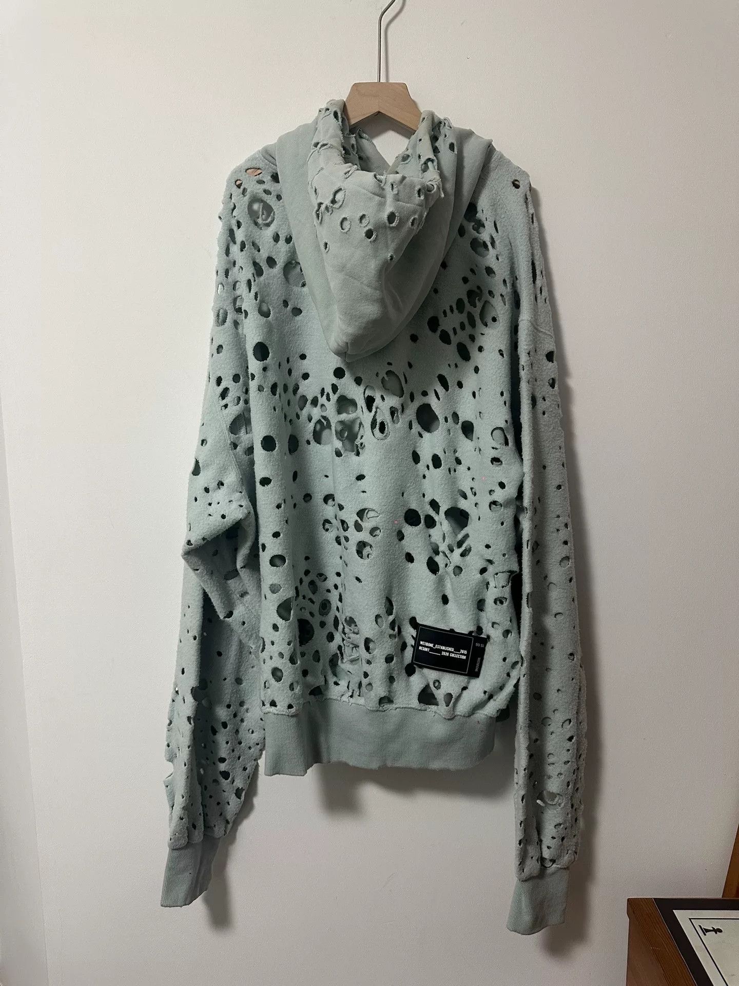 Vetements We11done Oversized Hoodie with Distressing Size US S / EU 44-46 / 1 - 2 Thumbnail