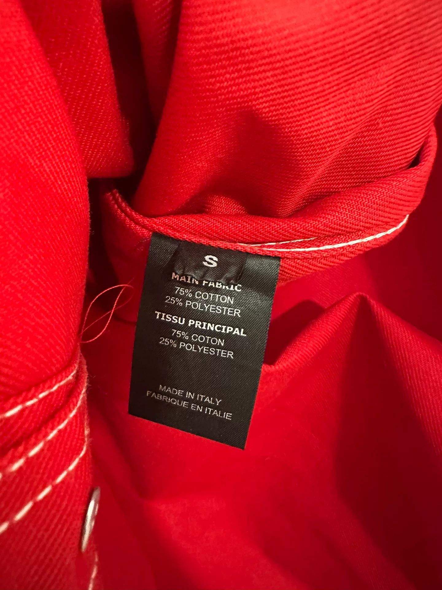 Vetements Vetements Red Denim Shirt Jacket Size US S / EU 44-46 / 1 - 3 Thumbnail