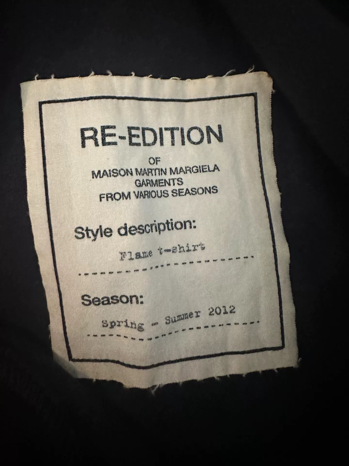 Maison Margiela Maison Martin Margiela Flame Short Sleeve Tee Size US S / EU 44-46 / 1 - 2 Thumbnail