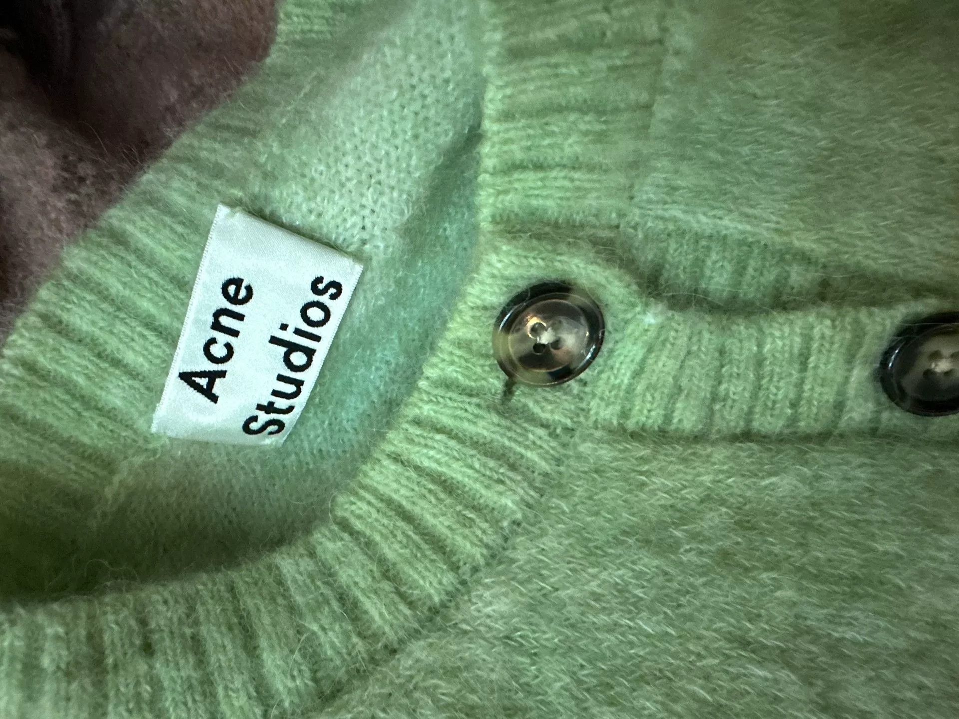 Acne Studios Acne Studios Green Cardigan Size XS / US 0-2 / IT 36-38 - 3 Thumbnail
