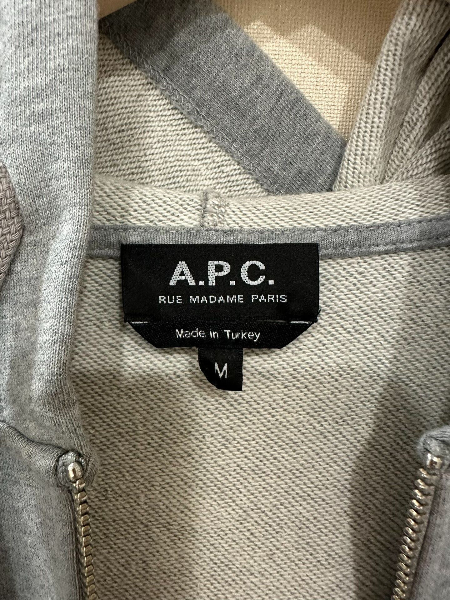 A.P.C. A.P.C. Hooded Sweatshirt in Gray Size US M / EU 48-50 / 2 - 2 Thumbnail