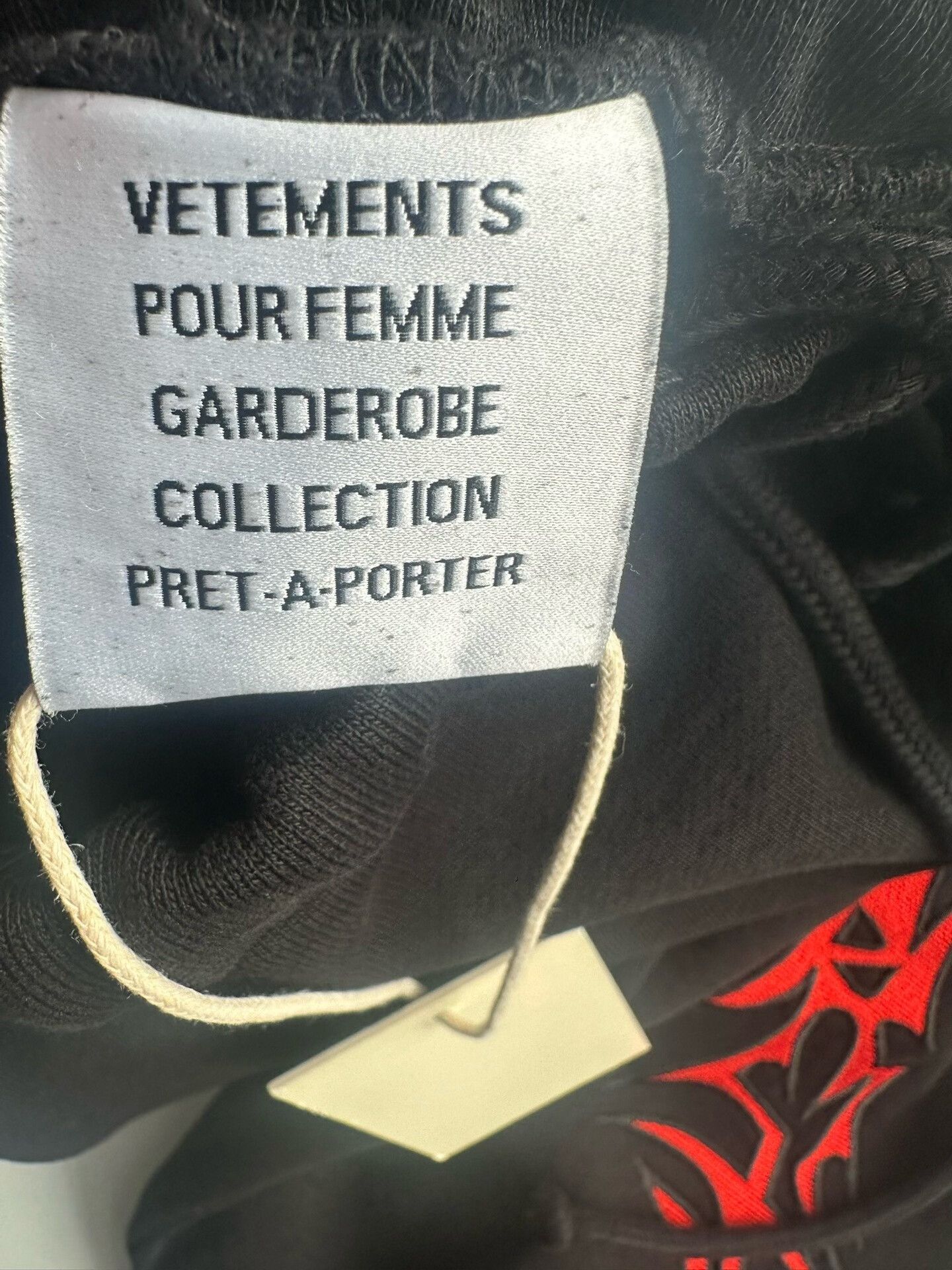 Vetements Vetements Flared Embroidered Pants Size 22" - 3 Thumbnail