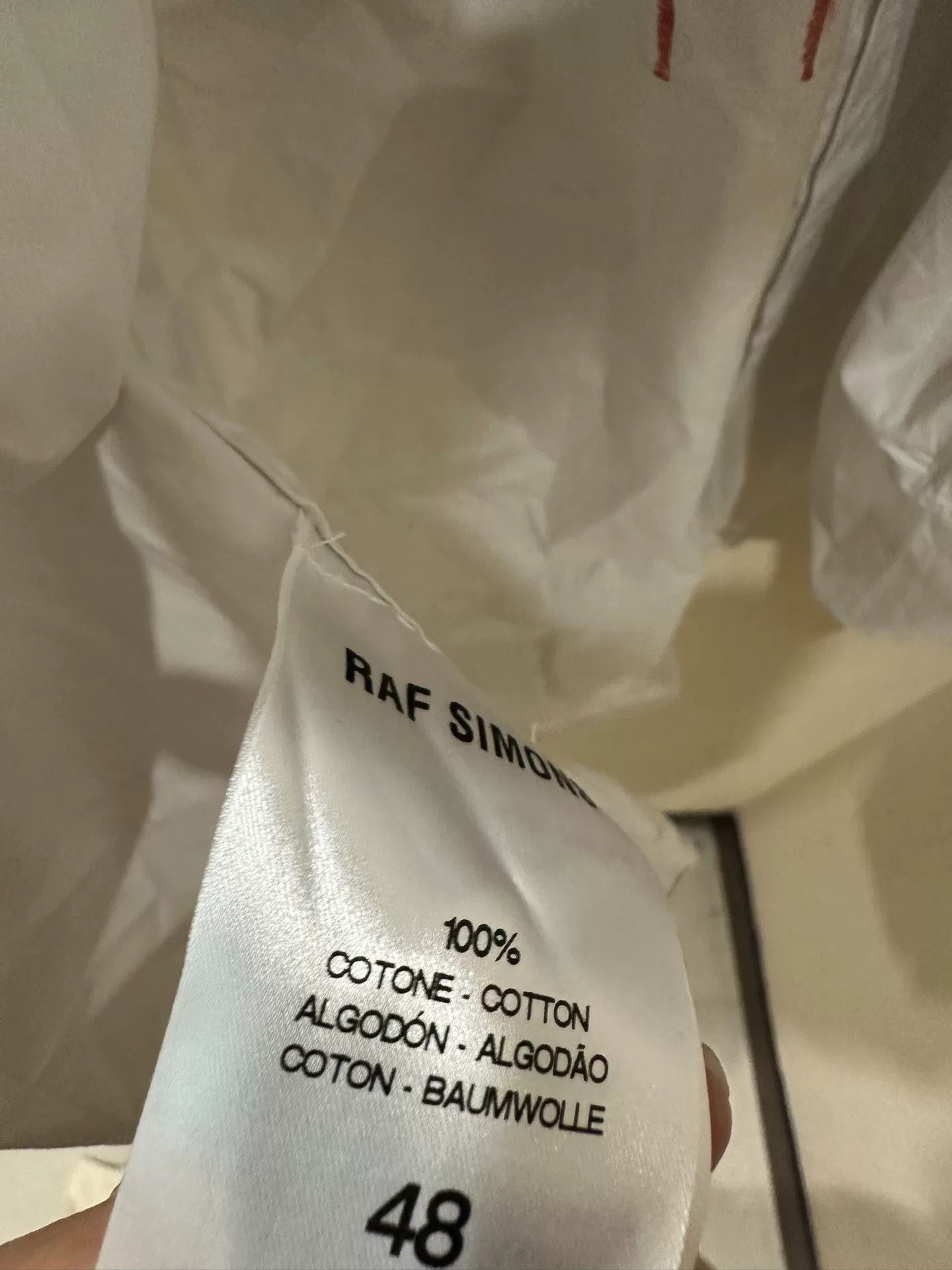 Raf Simons Raf Simons Graffiti White Shirt Size US M / EU 48-50 / 2 - 3 Thumbnail