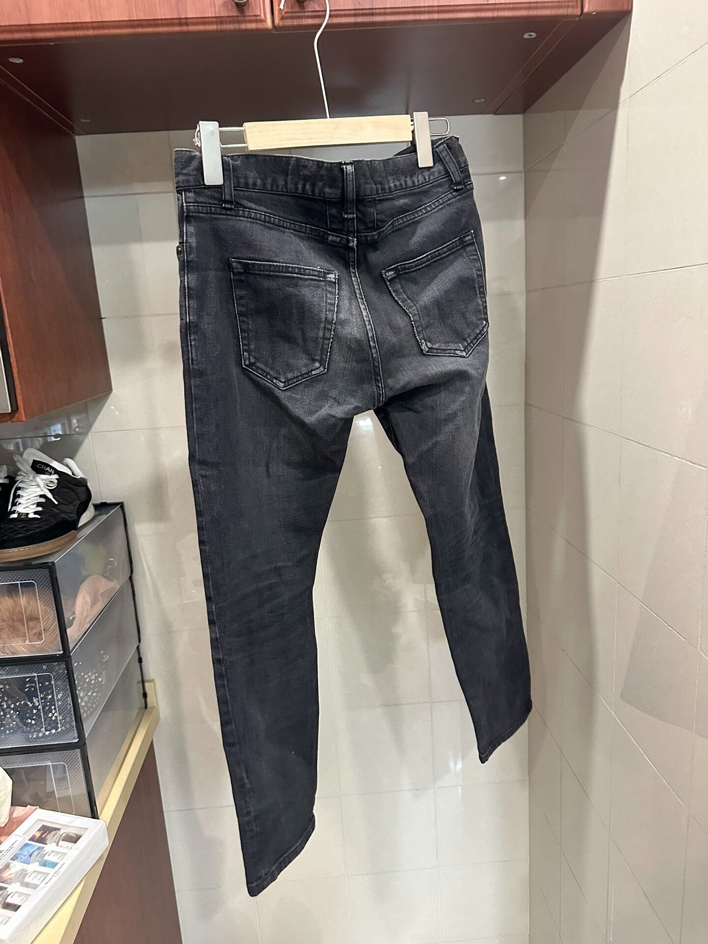 Saint Laurent Paris Stylish Slim Fit Black Denim Jeans Size US 29 - 3 Thumbnail