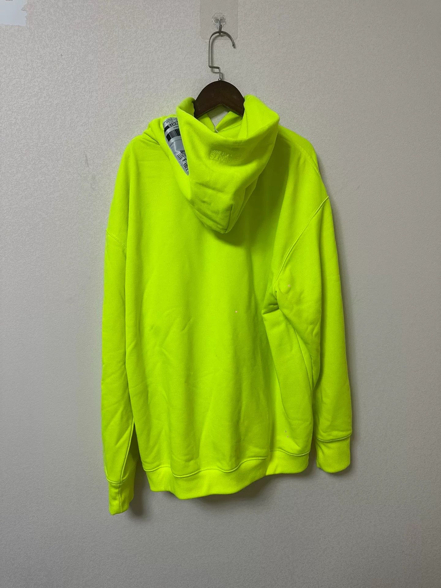 Vetements Vetements Fluorescent Yellow Hoodie Size US M / EU 48-50 / 2 - 2 Thumbnail
