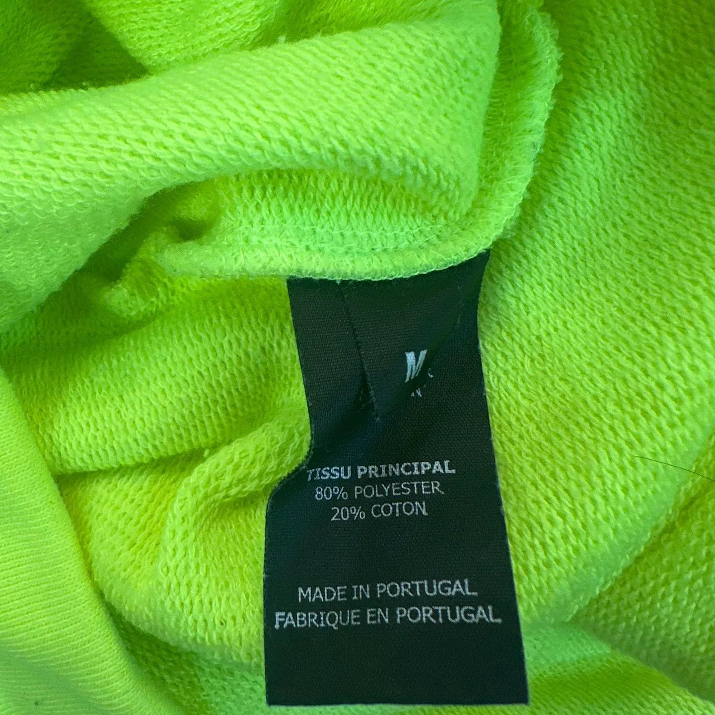 Vetements Vetements Fluorescent Yellow Hoodie Size US M / EU 48-50 / 2 - 4 Thumbnail