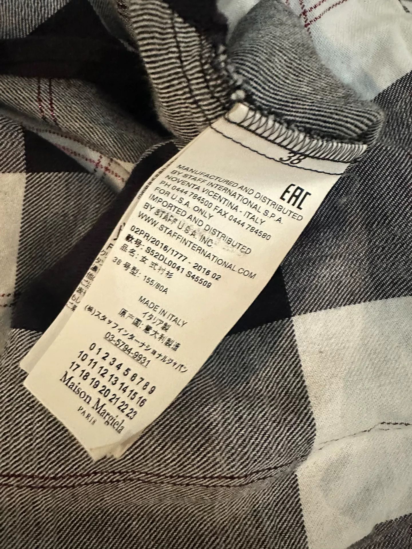 MM6 Maison Margiela MM6 Asymmetrical Check Shirt Size S / US 4 / IT 40 - 4 Thumbnail