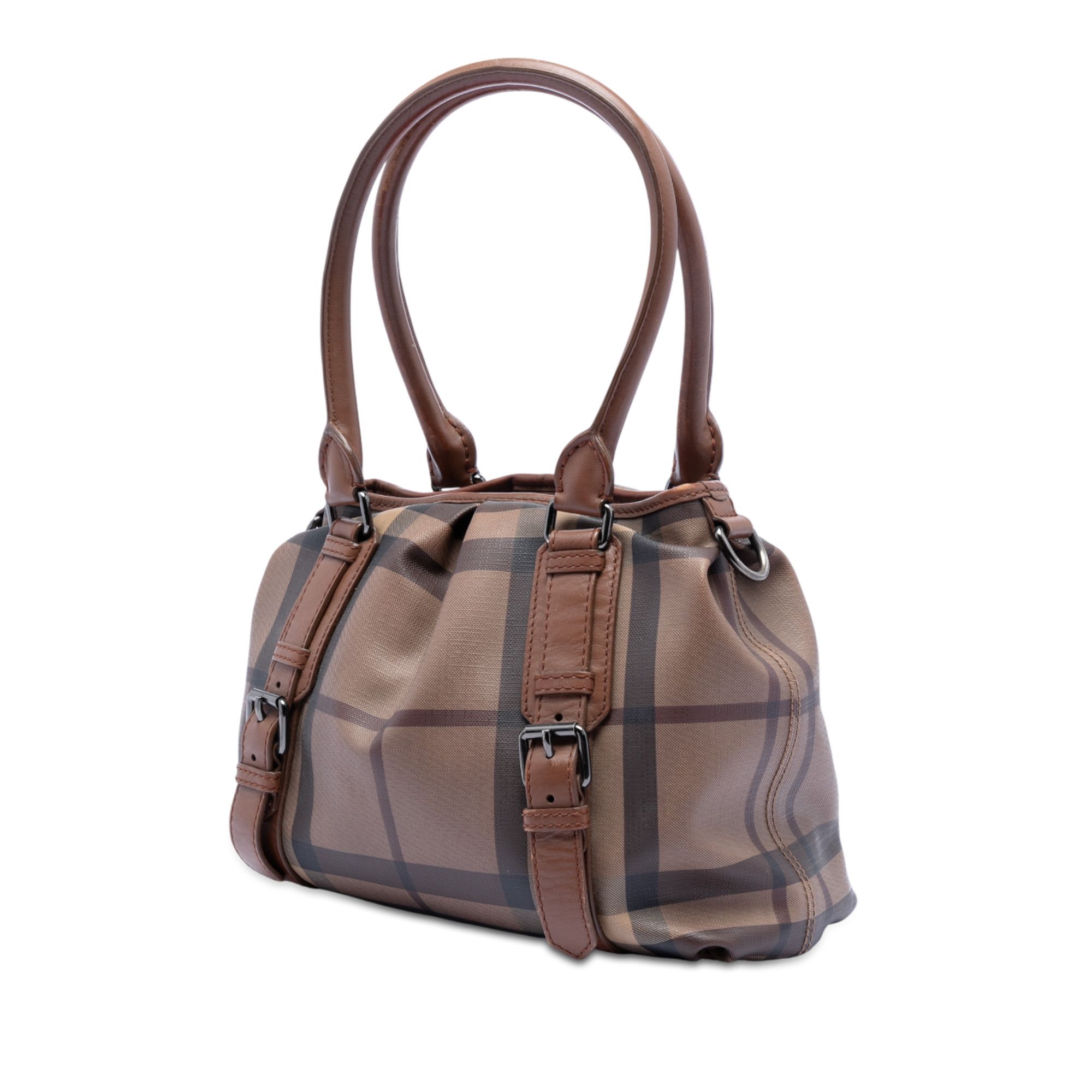 Burberry Burberry Smoke Check Coated Canvas Northfield Satchel Size ONE SIZE - 2 Thumbnail
