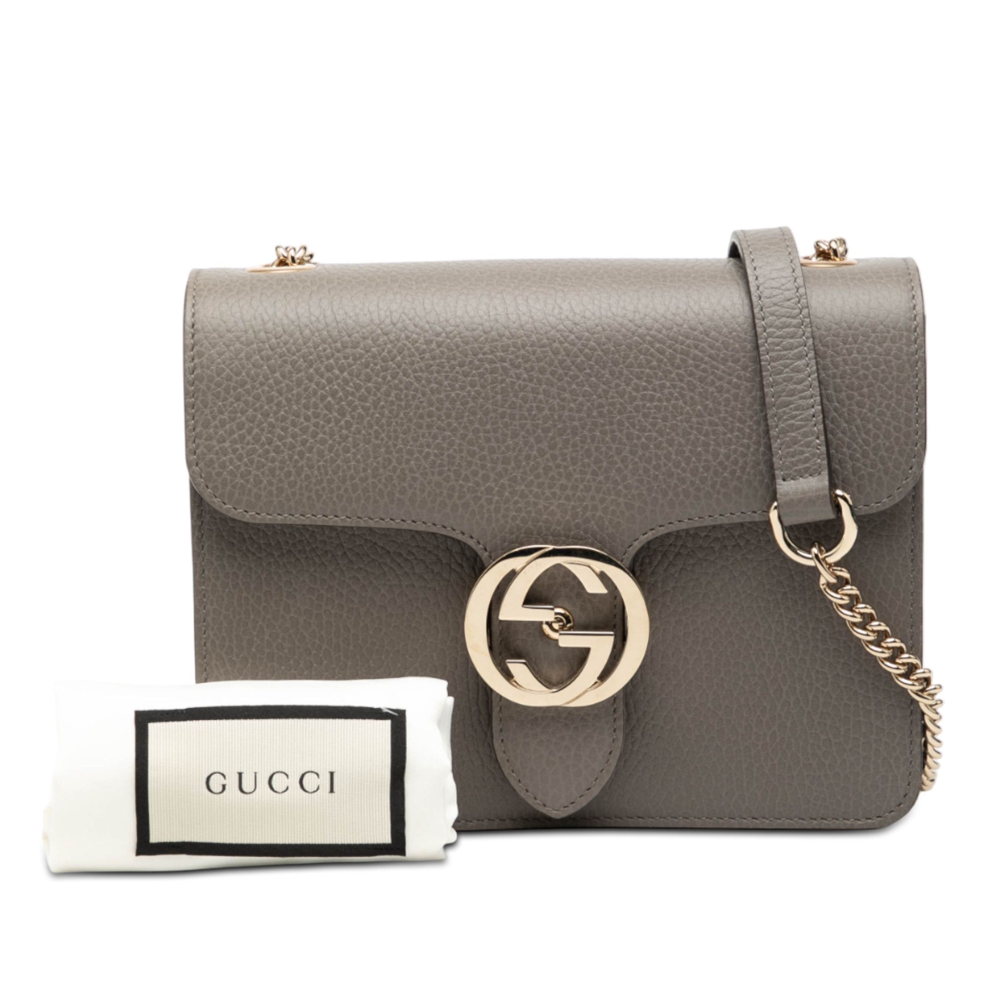 Gucci Gucci Small Dollar Calfskin Interlocking G Crossbody Size ONE SIZE - 8 Thumbnail
