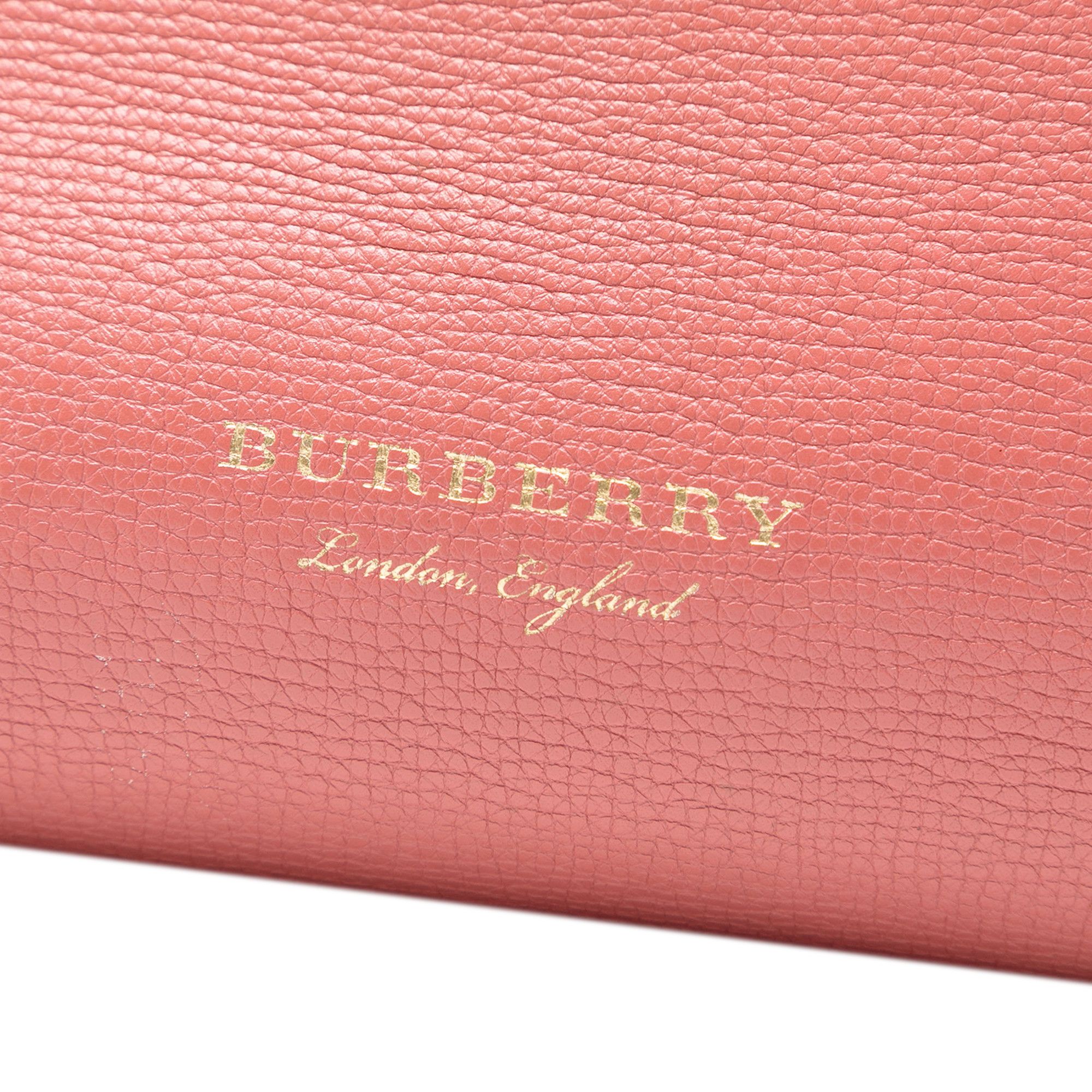 Burberry Burberry Medium Bicolor Leather and House Check Banner Satchel Size ONE SIZE - 6 Thumbnail