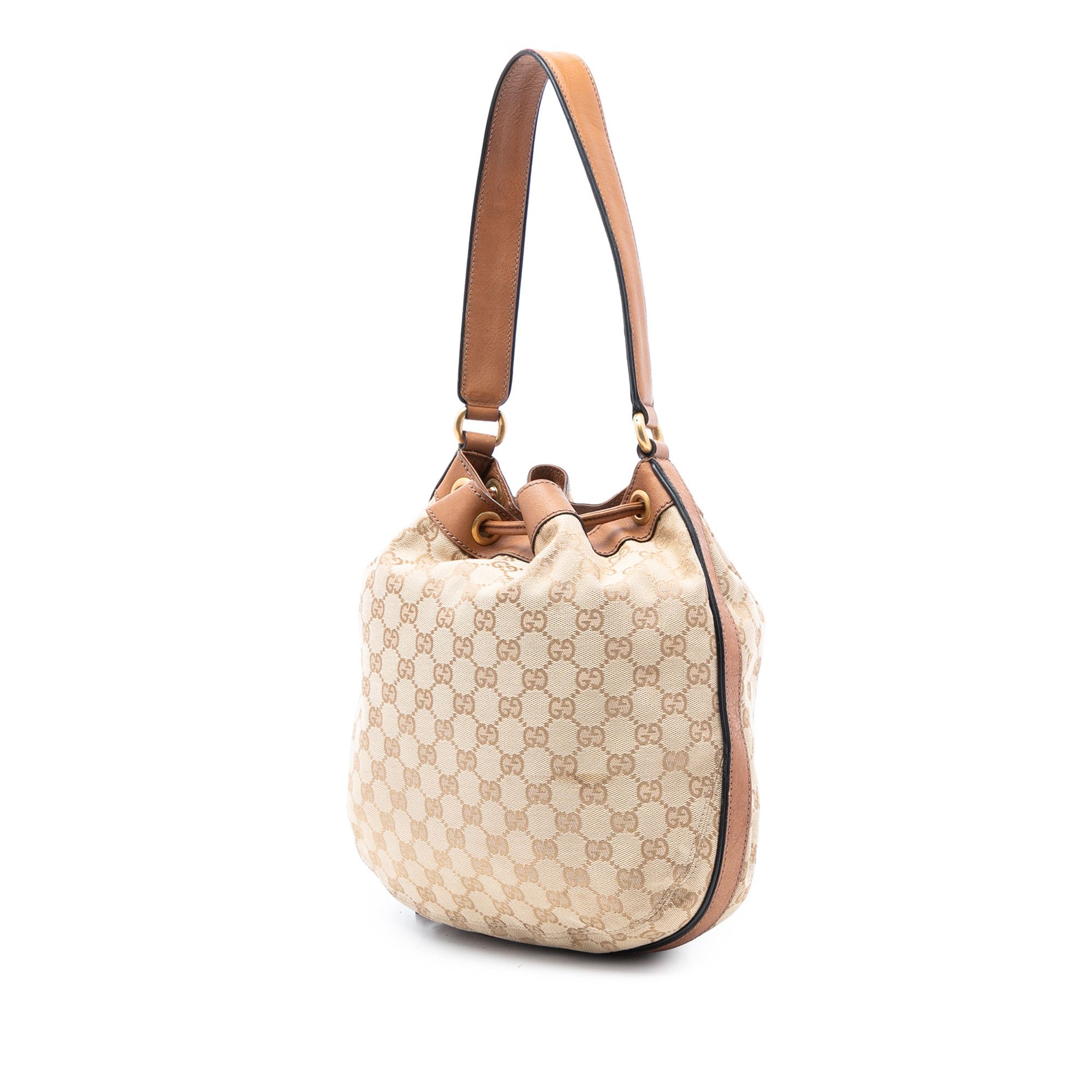 Gucci Gucci GG Canvas Web Rania Drawstring Hobo Size ONE SIZE - 2 Thumbnail