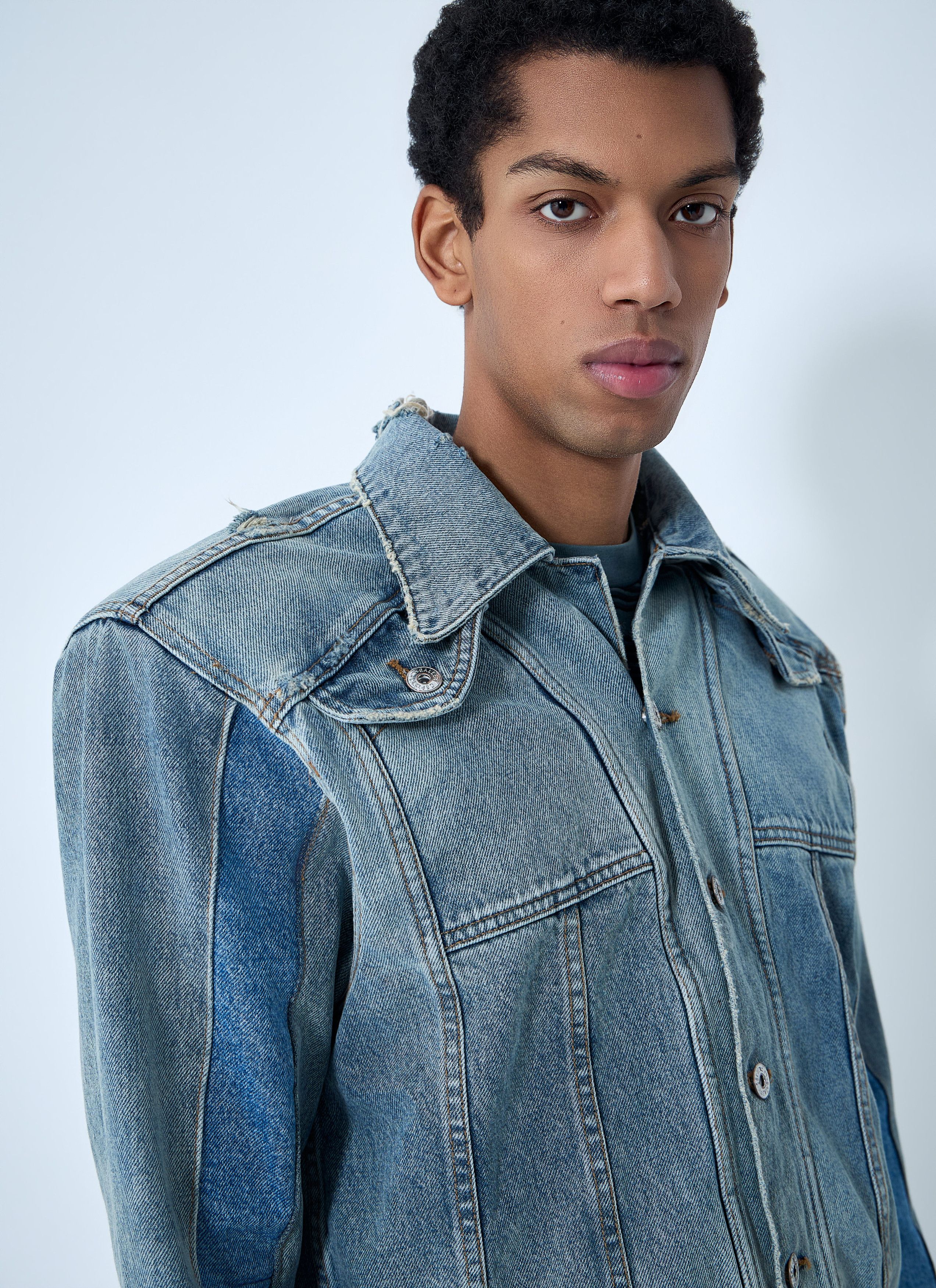Gallery Dept. Panelled Denim Jacket Size US XXL / EU 58 / 5 - 5 Thumbnail
