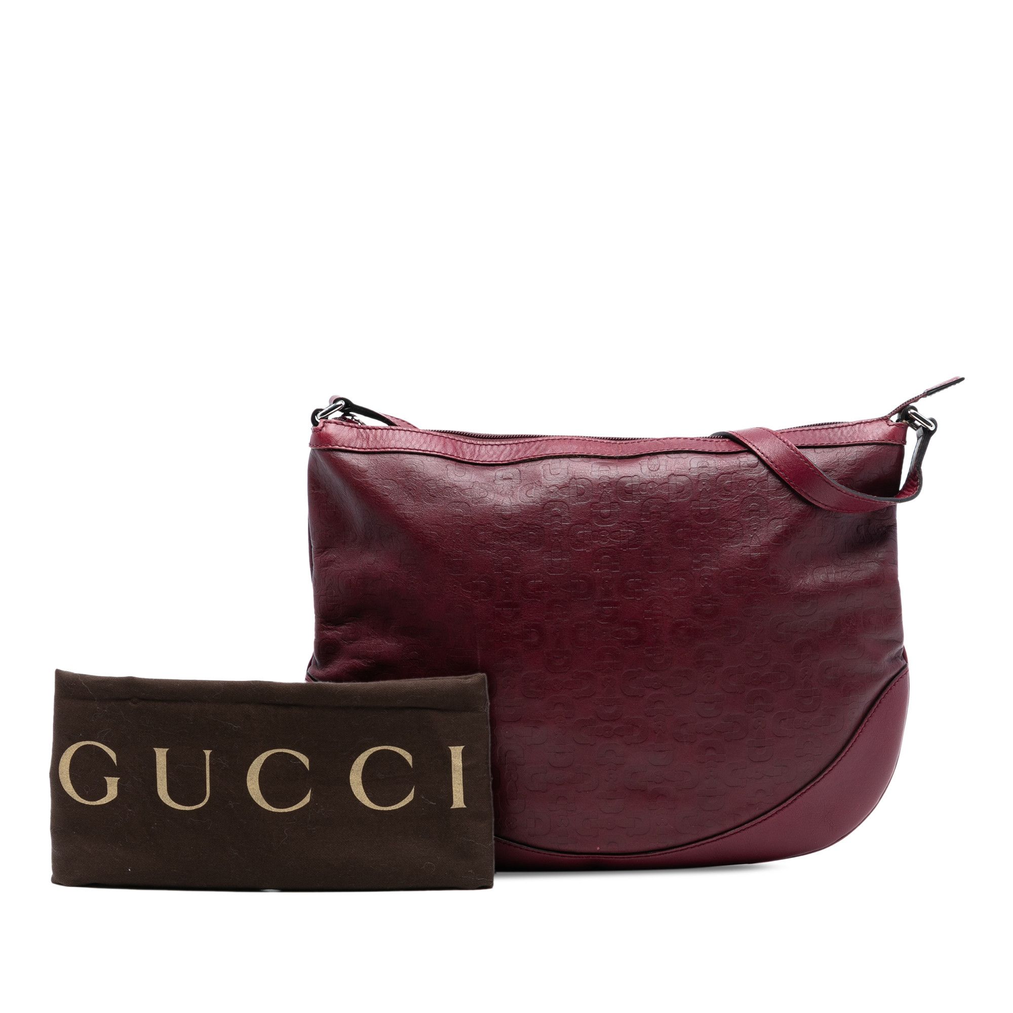 Gucci Gucci Embossed Leather Horsebit Crossbody Size ONE SIZE - 8 Thumbnail