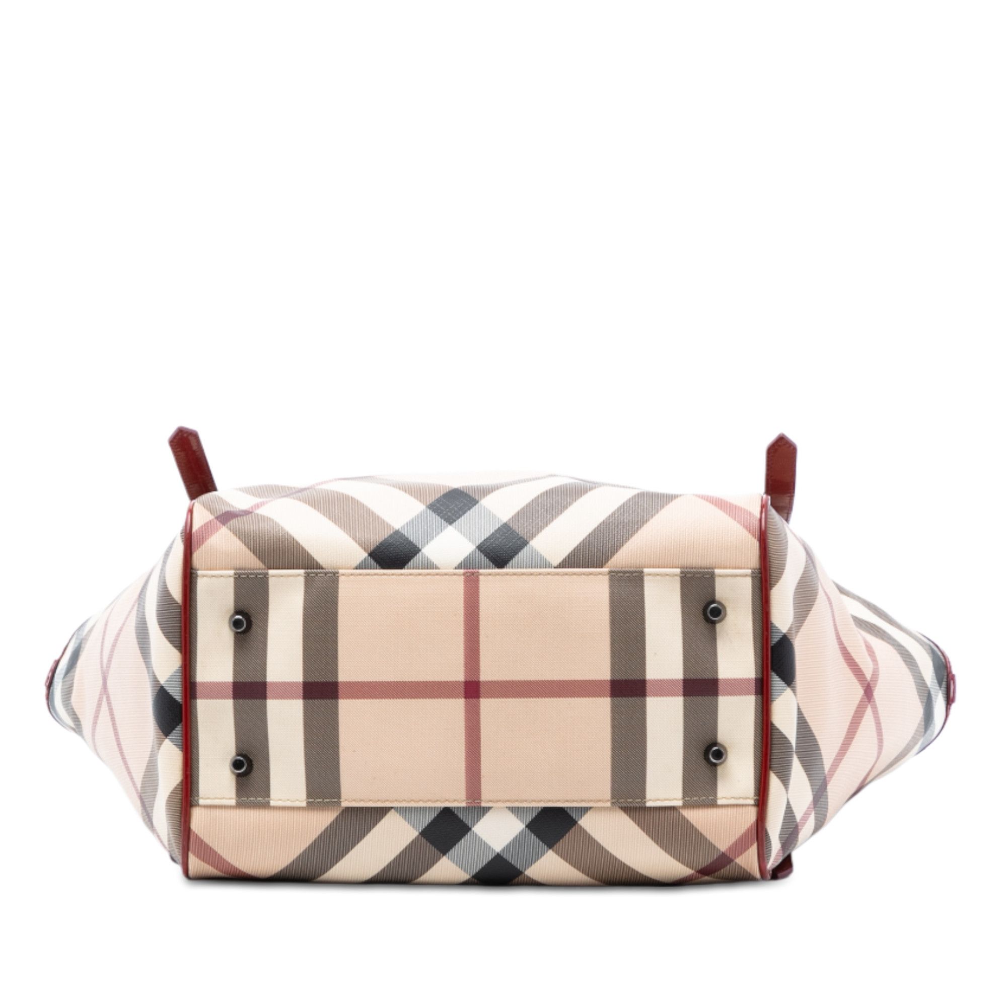Burberry Burberry Supernova Check Coated Canvas Tote Size ONE SIZE - 3 Thumbnail