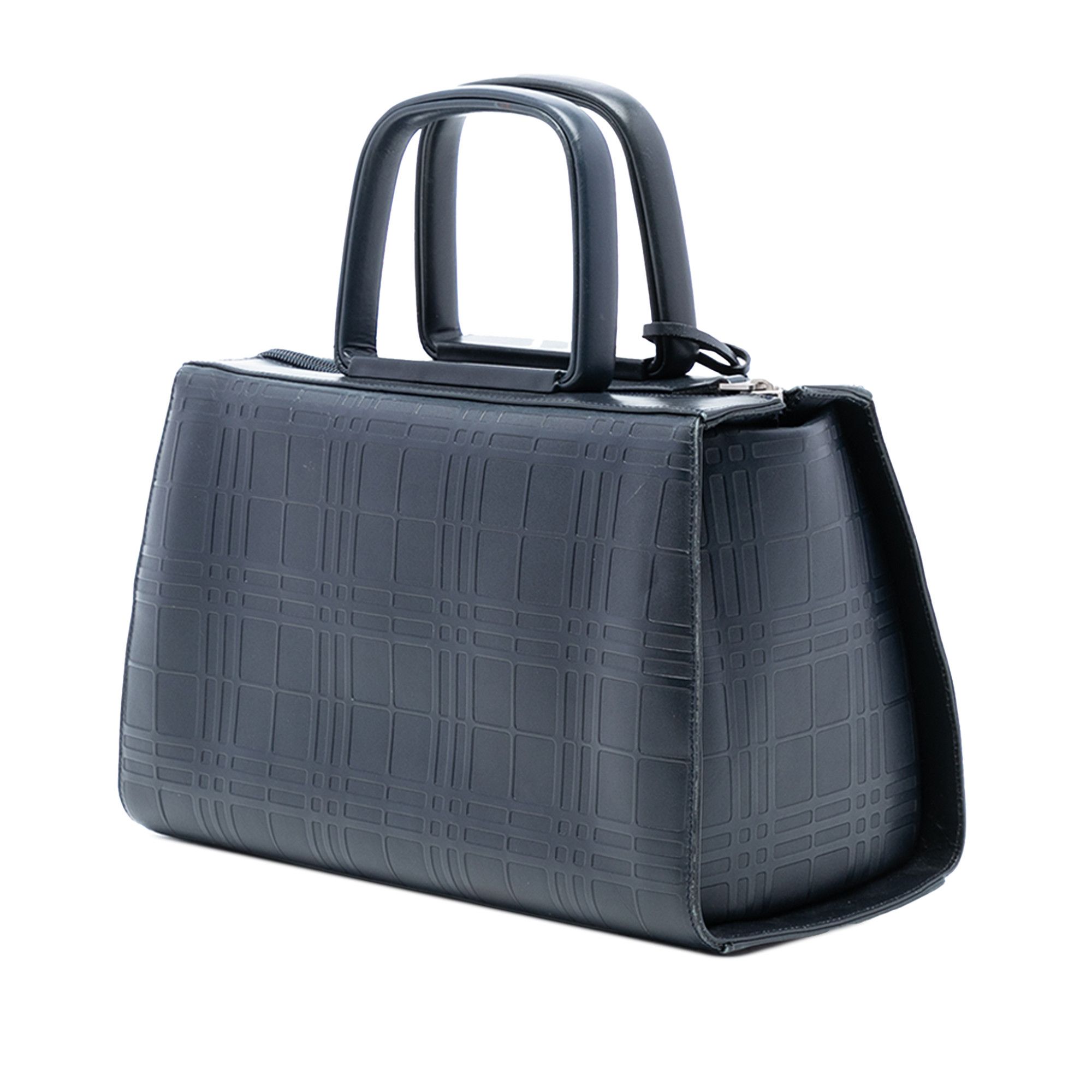 Burberry Burberry House Check Embossed Leather Handbag Size ONE SIZE - 2 Thumbnail