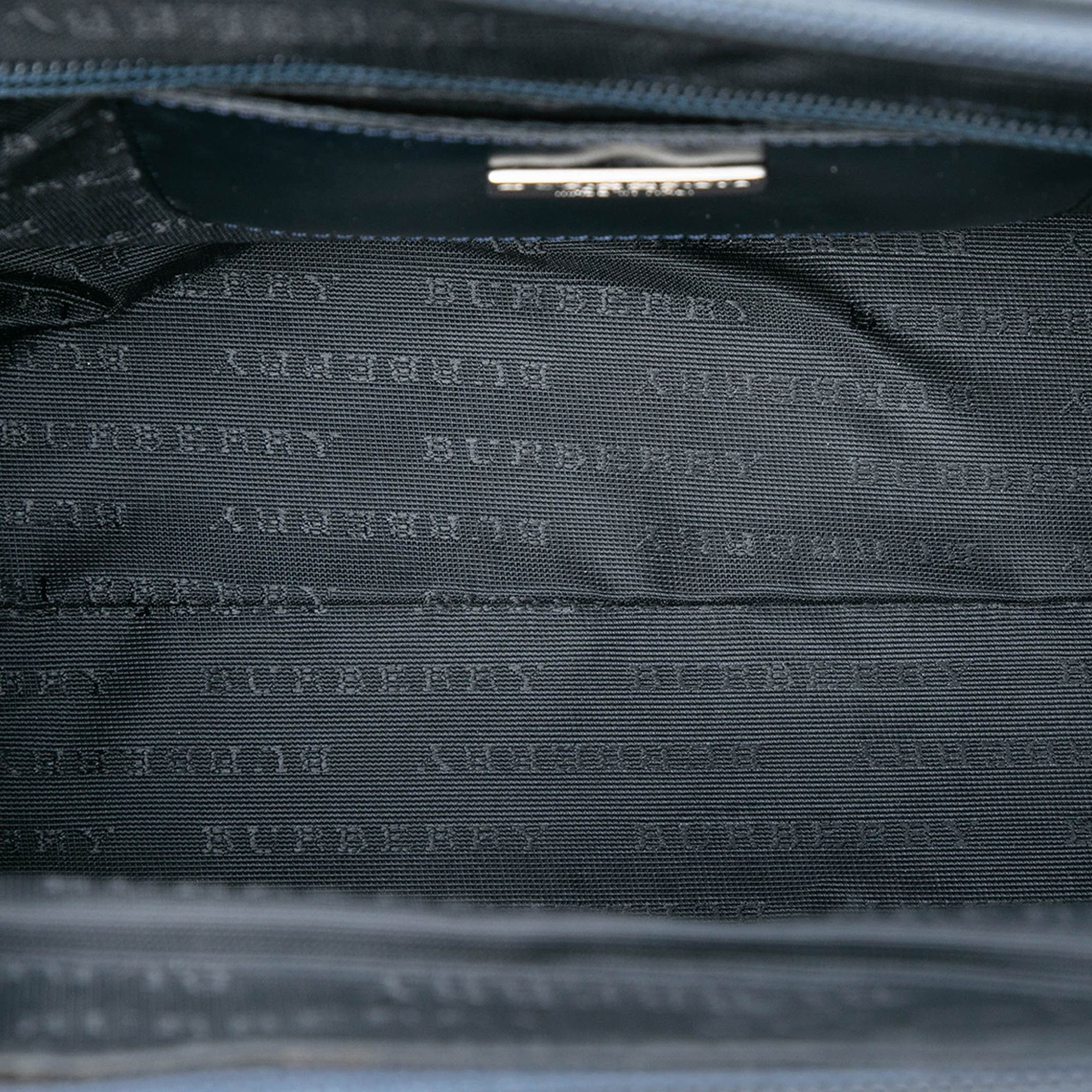 Burberry Burberry House Check Embossed Leather Handbag Size ONE SIZE - 4 Thumbnail