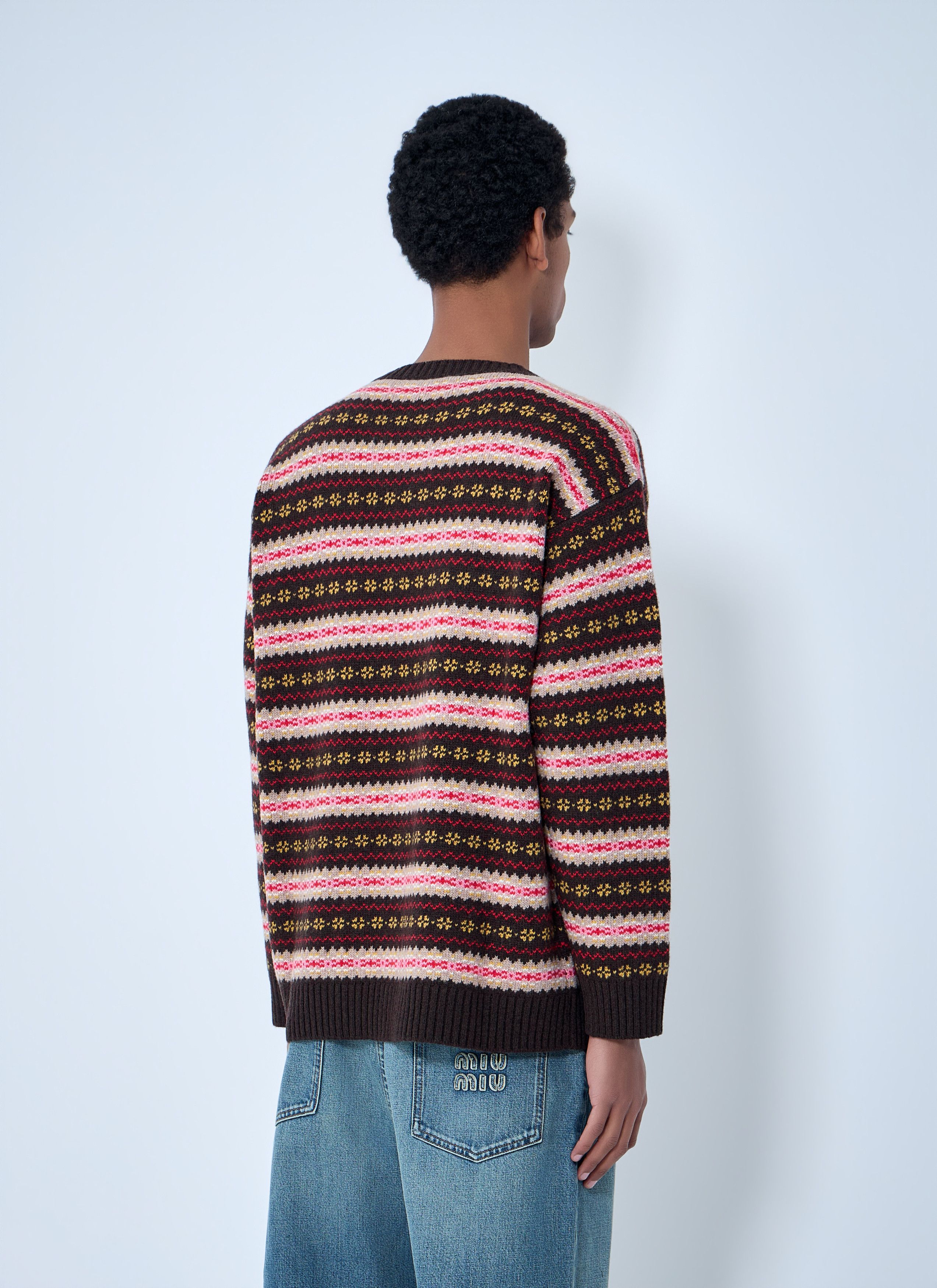 Miu Miu Fairisle Sweater Size US L / EU 52-54 / 3 - 4 Thumbnail