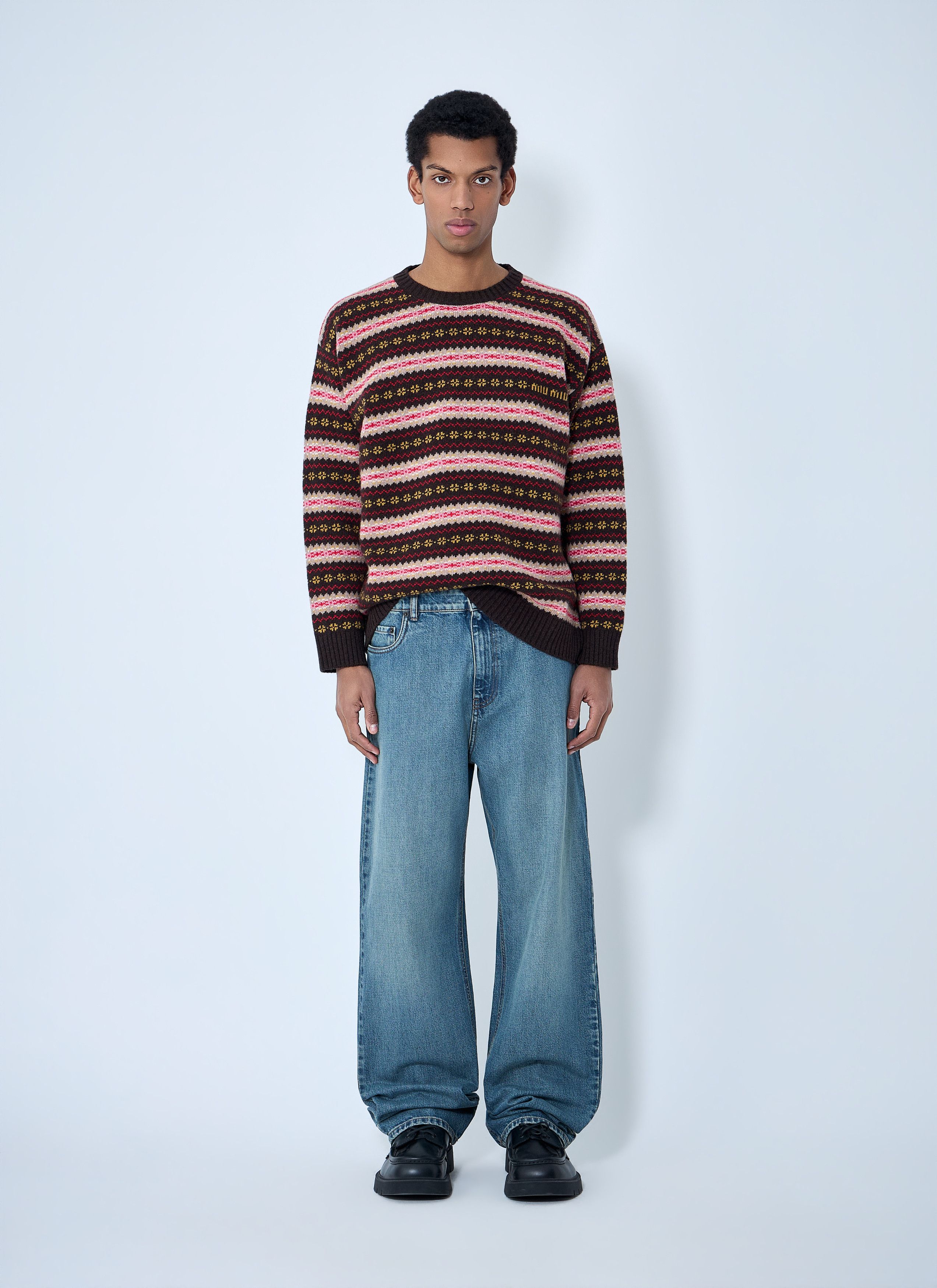 Miu Miu Fairisle Sweater Size US L / EU 52-54 / 3 - 2 Thumbnail