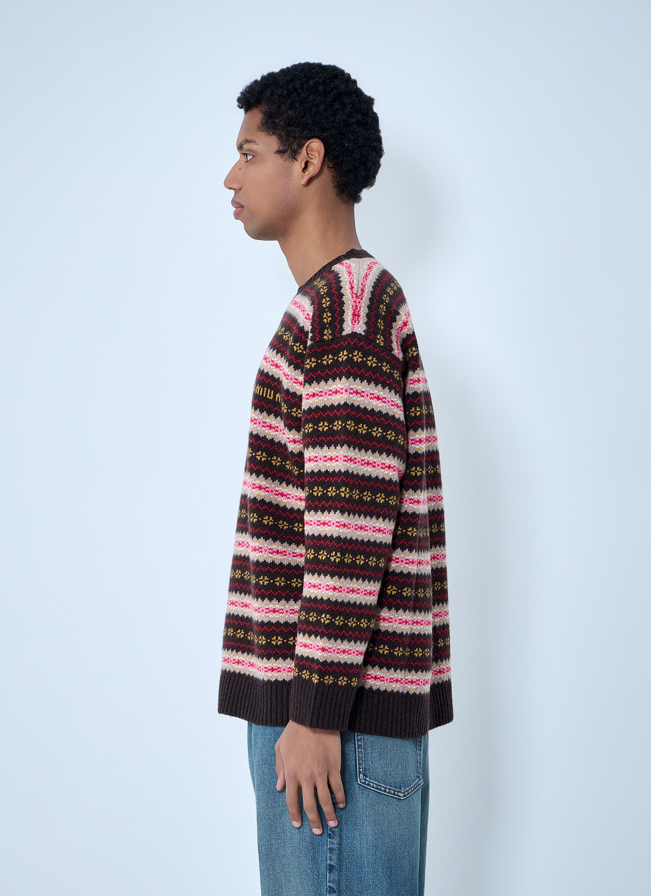 Miu Miu Fairisle Sweater Size US L / EU 52-54 / 3 - 3 Thumbnail