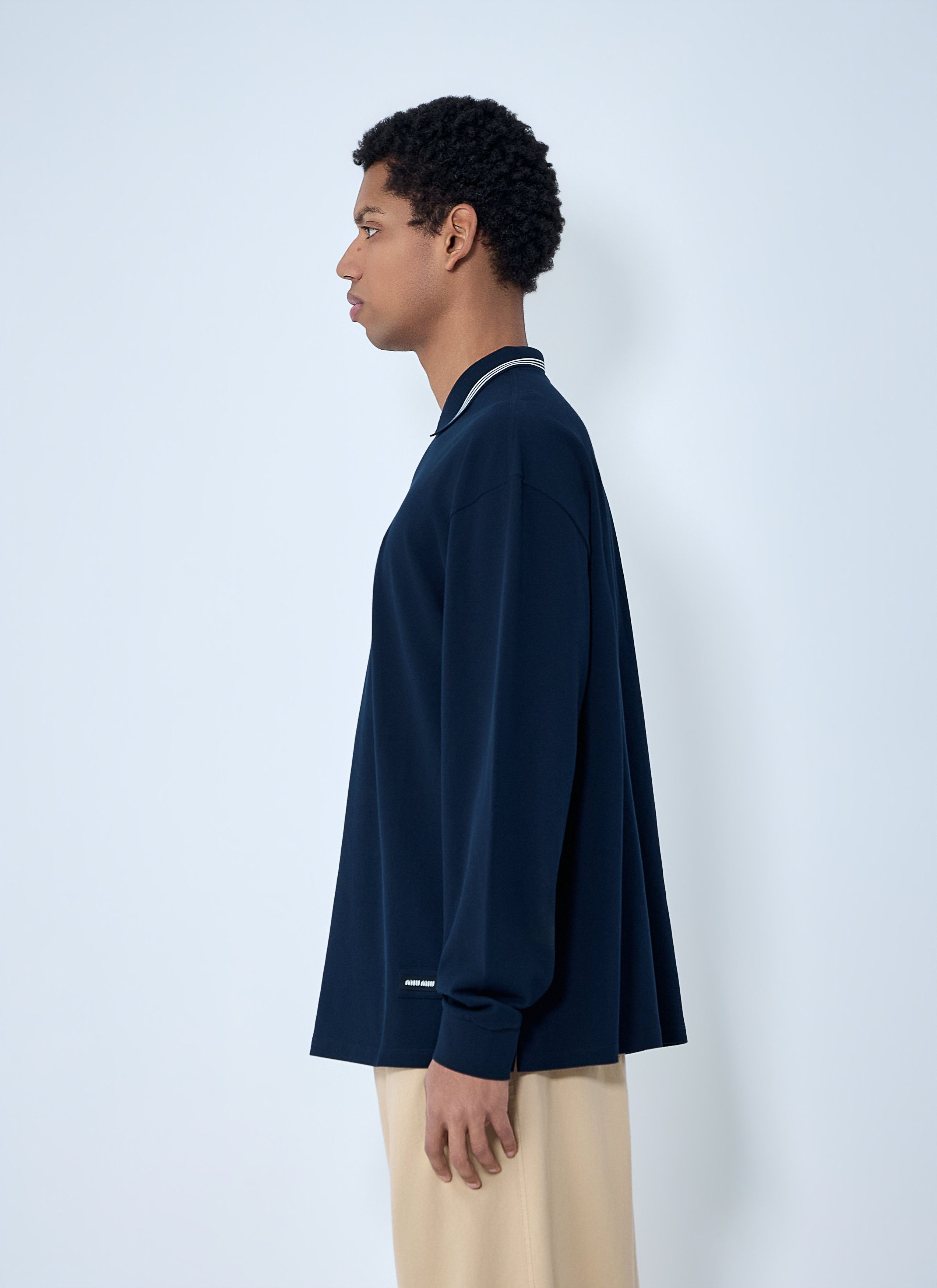 Miu Miu Half-Zip Polo Shirt Size US XXL / EU 58 / 5 - 3 Thumbnail