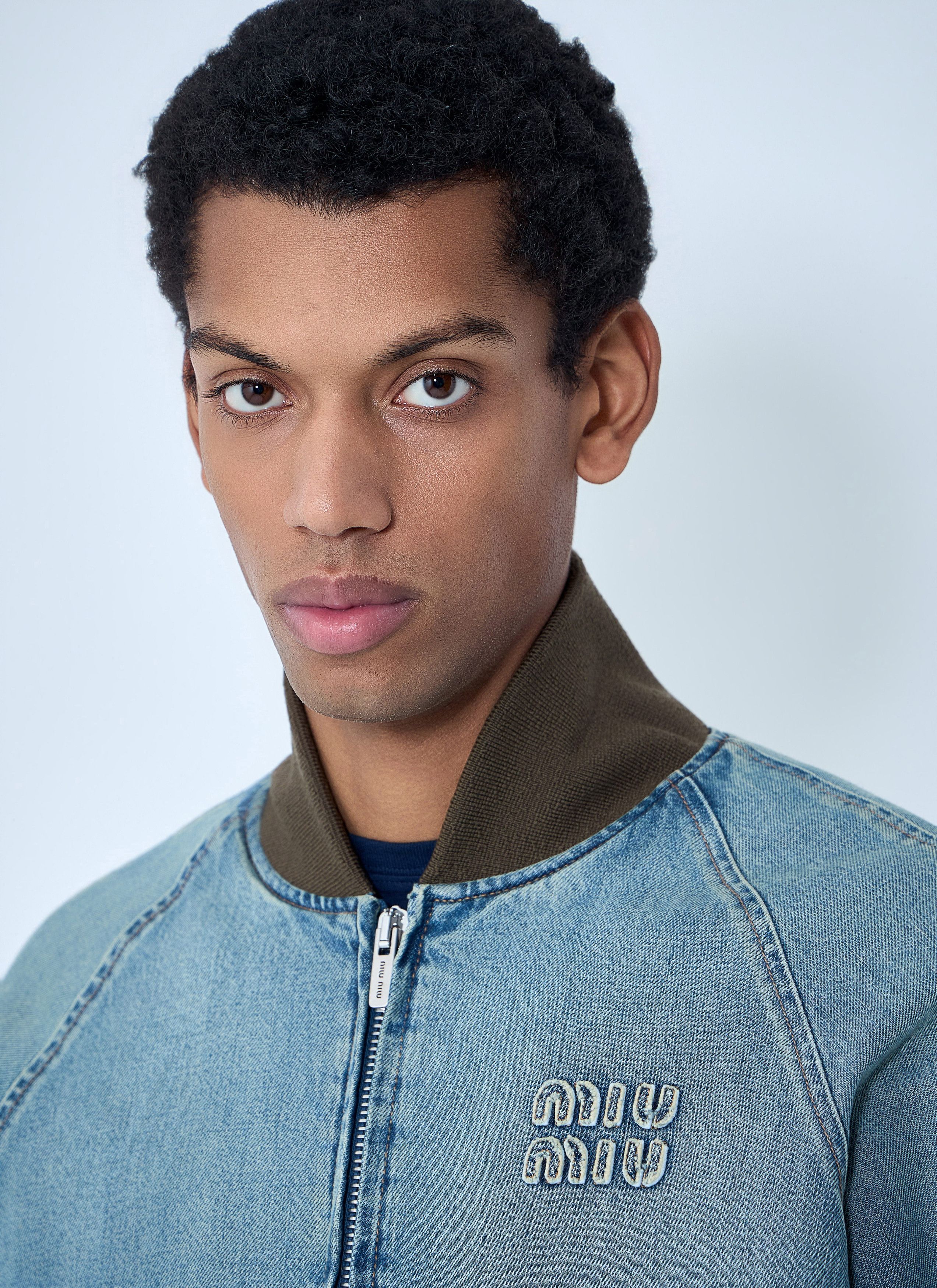 Miu Miu Denim Blouson Jacket Size US L / EU 52-54 / 3 - 5 Thumbnail