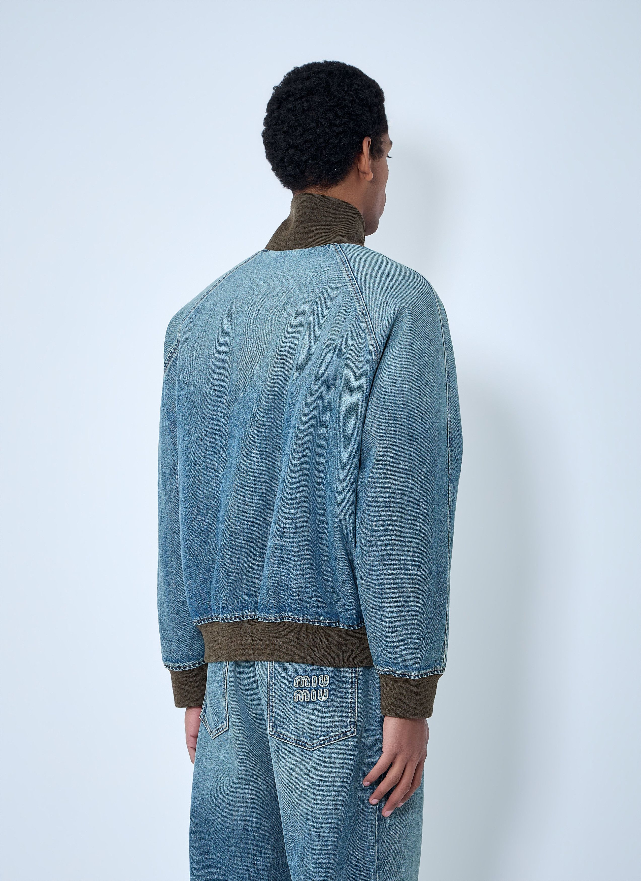 Miu Miu Denim Blouson Jacket Size US L / EU 52-54 / 3 - 4 Thumbnail