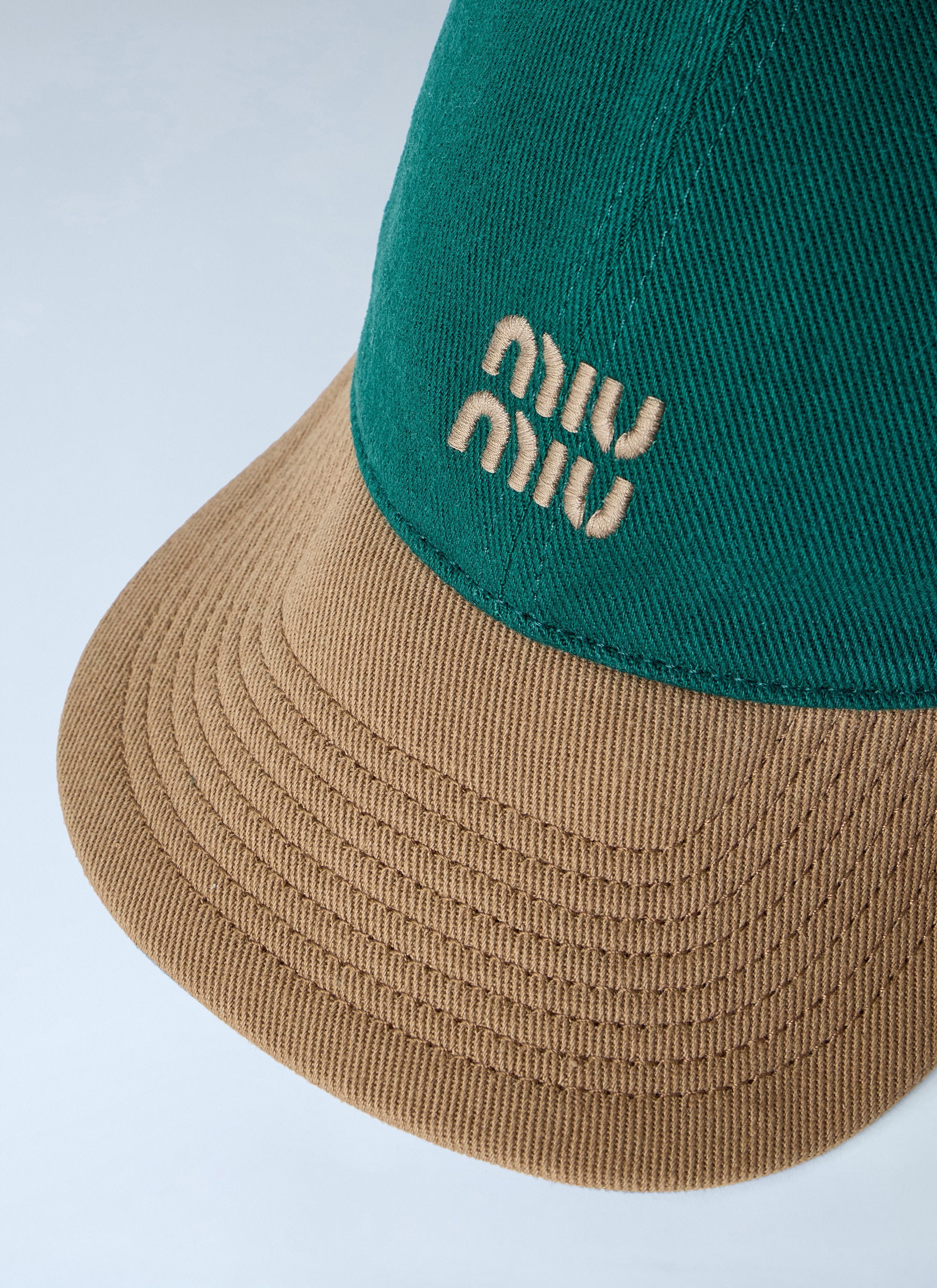 Miu Miu Logo Motif Baseball Cap Size ONE SIZE - 2 Thumbnail