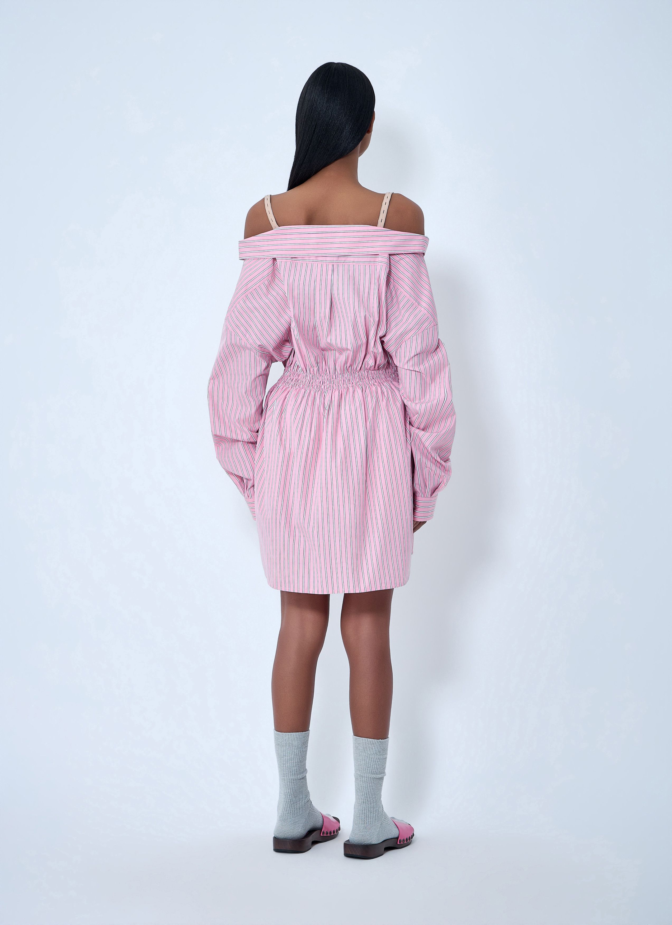 Miu Miu Striped Poplin Dress Size M / US 6-8 / IT 42-44 - 4 Thumbnail