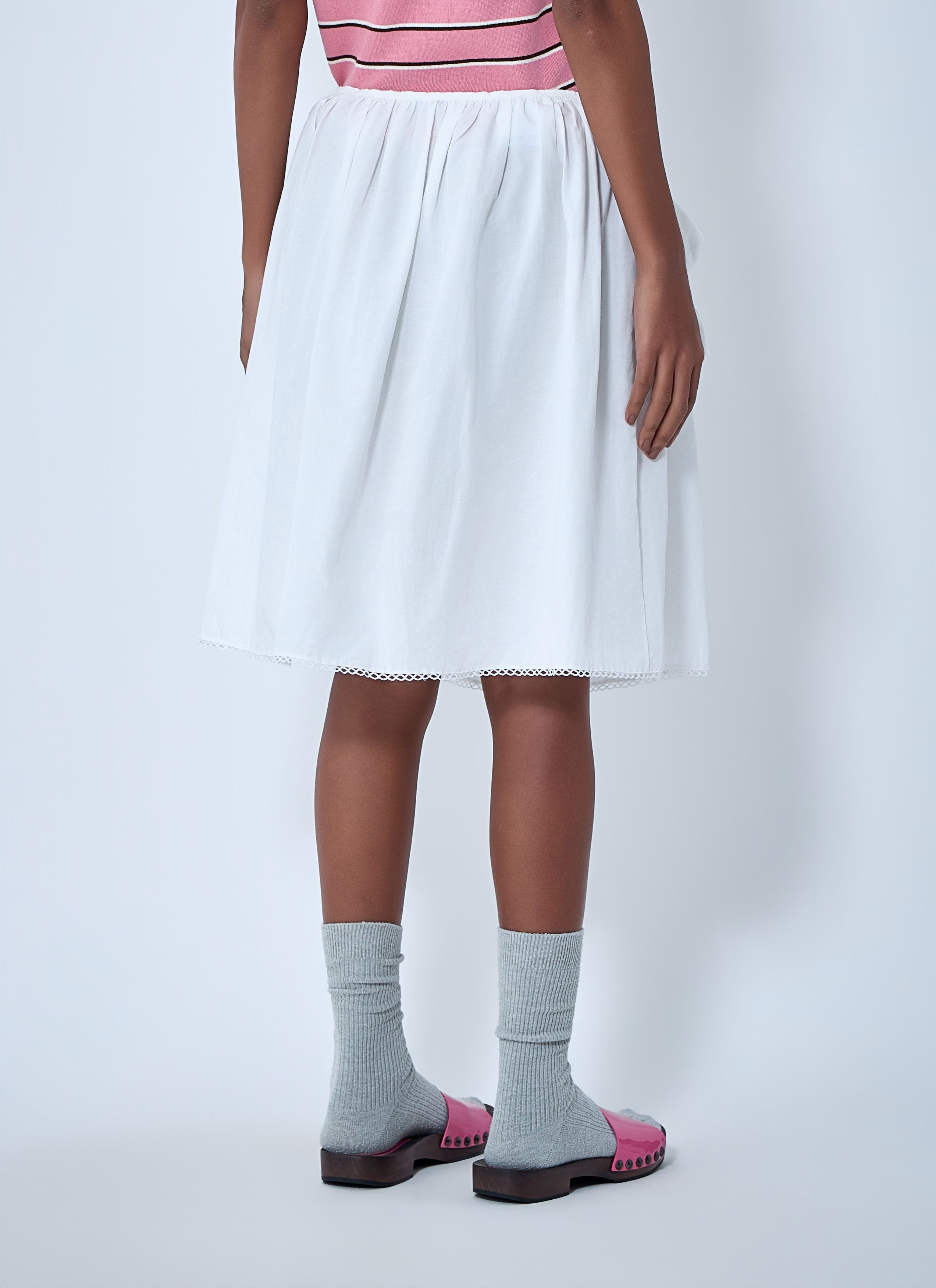 Miu Miu Gathered Skirt Size 28" / US 6 / IT 42 - 4 Thumbnail