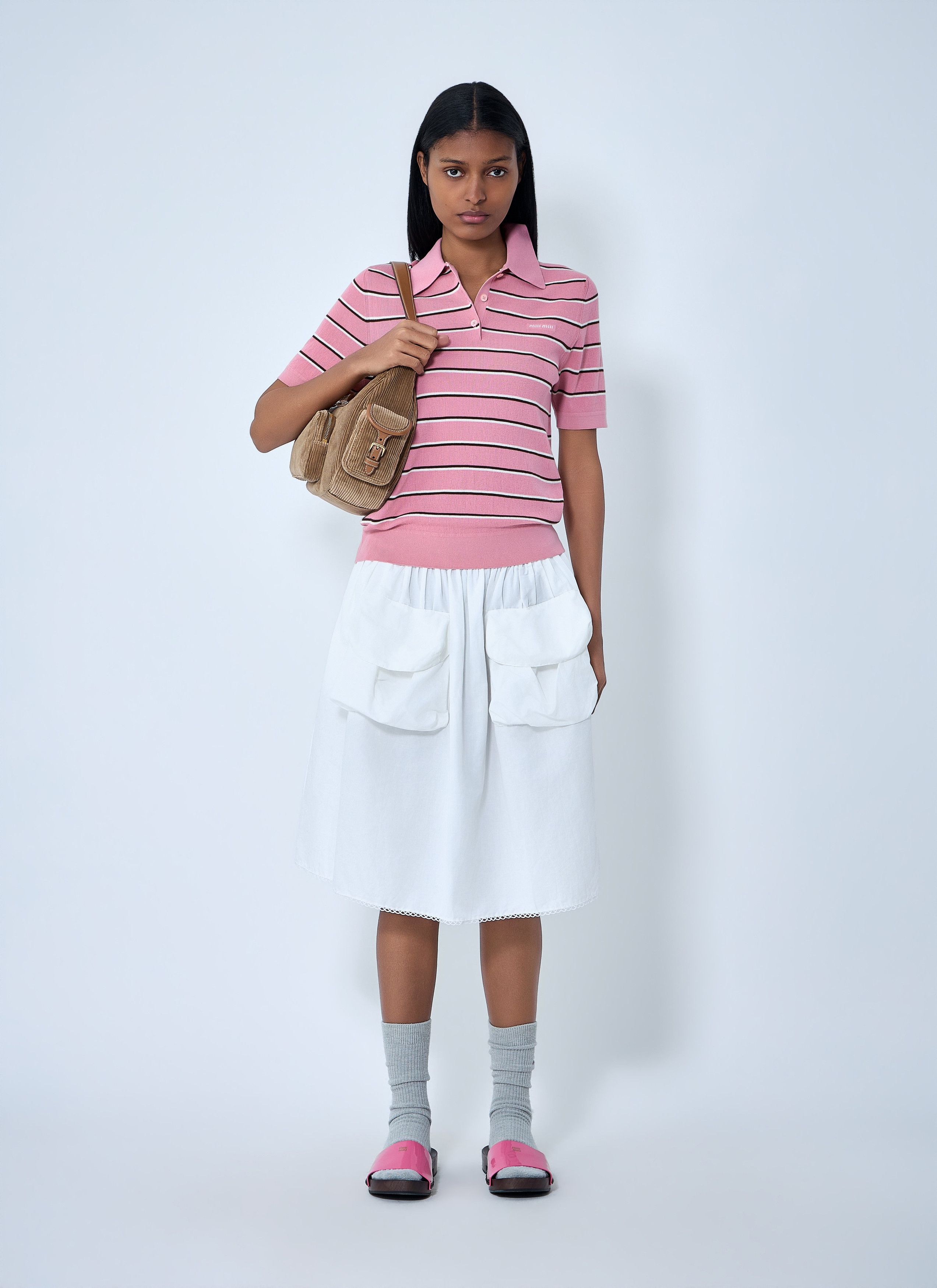 Miu Miu Gathered Skirt Size 28" / US 6 / IT 42 - 2 Thumbnail