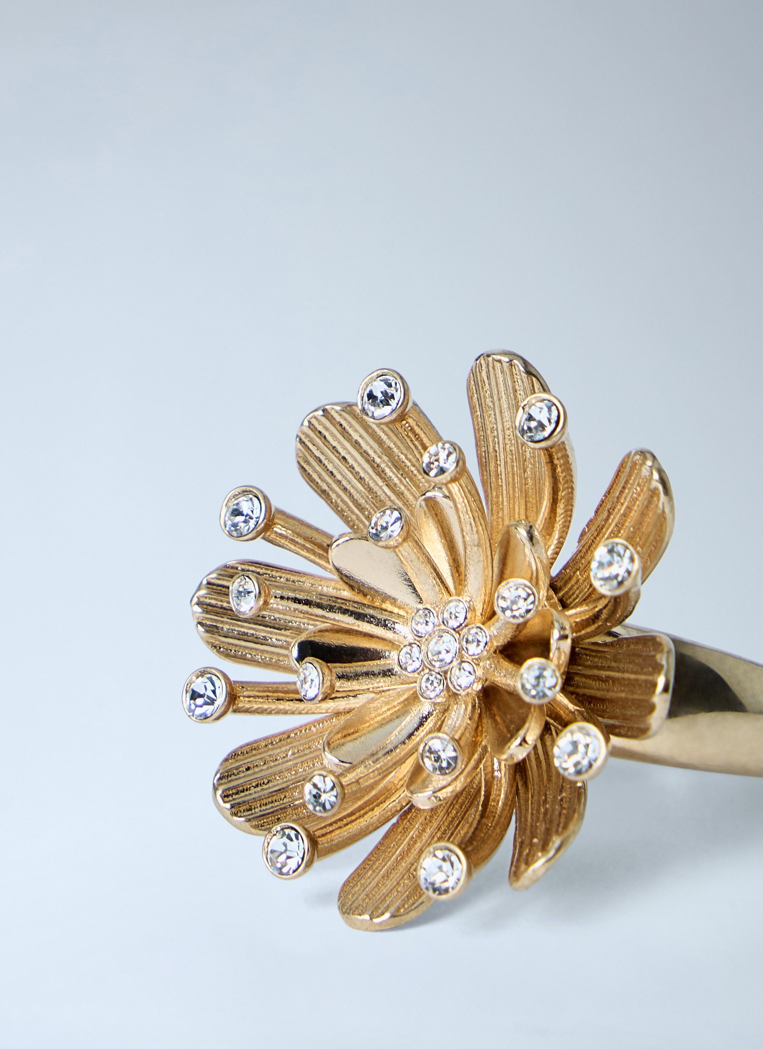 Miu Miu Mental Ring With Crystals Size ONE SIZE - 2 Thumbnail