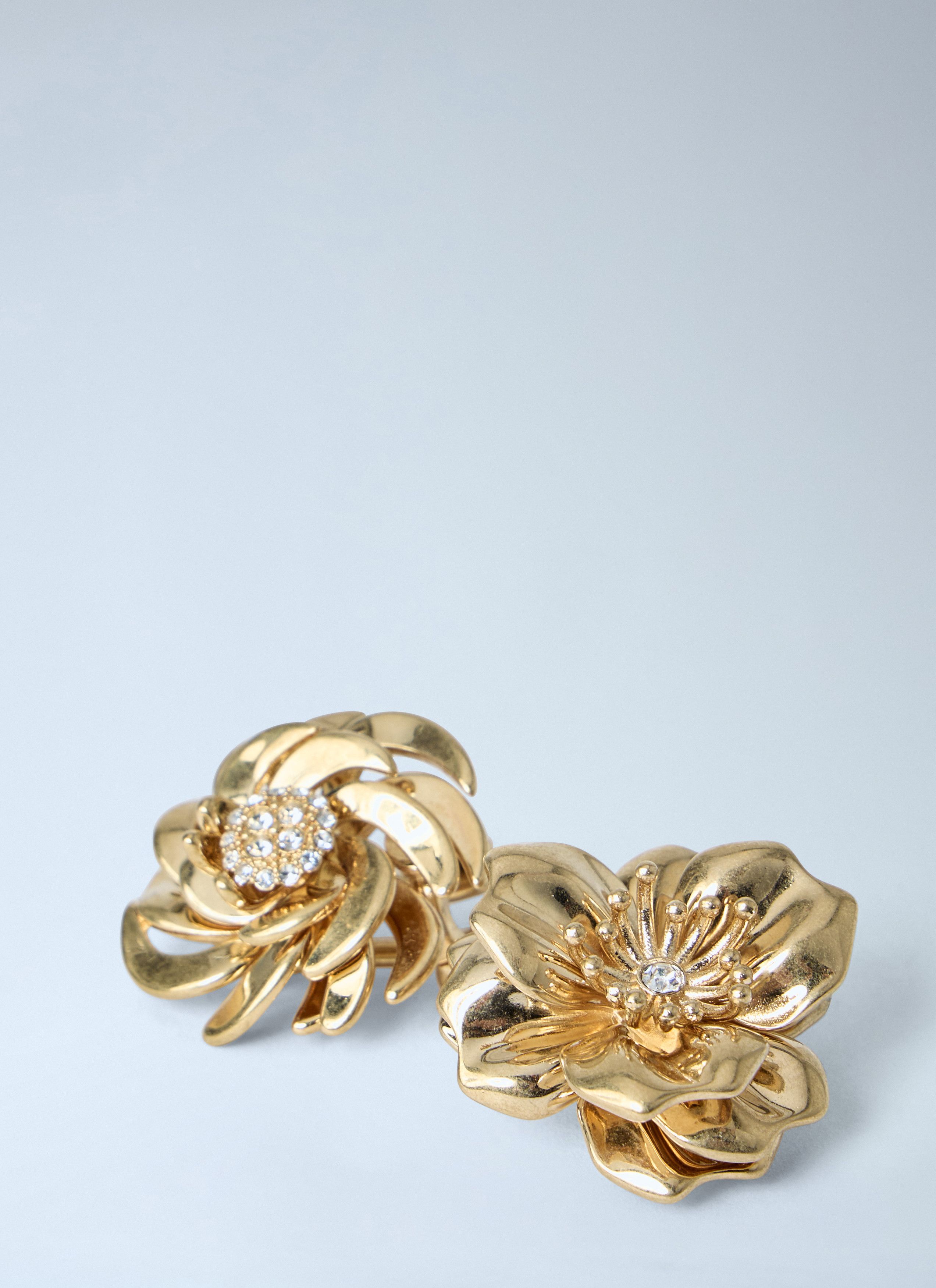 Miu Miu Mental Earrings With Crystals Size ONE SIZE - 2 Thumbnail