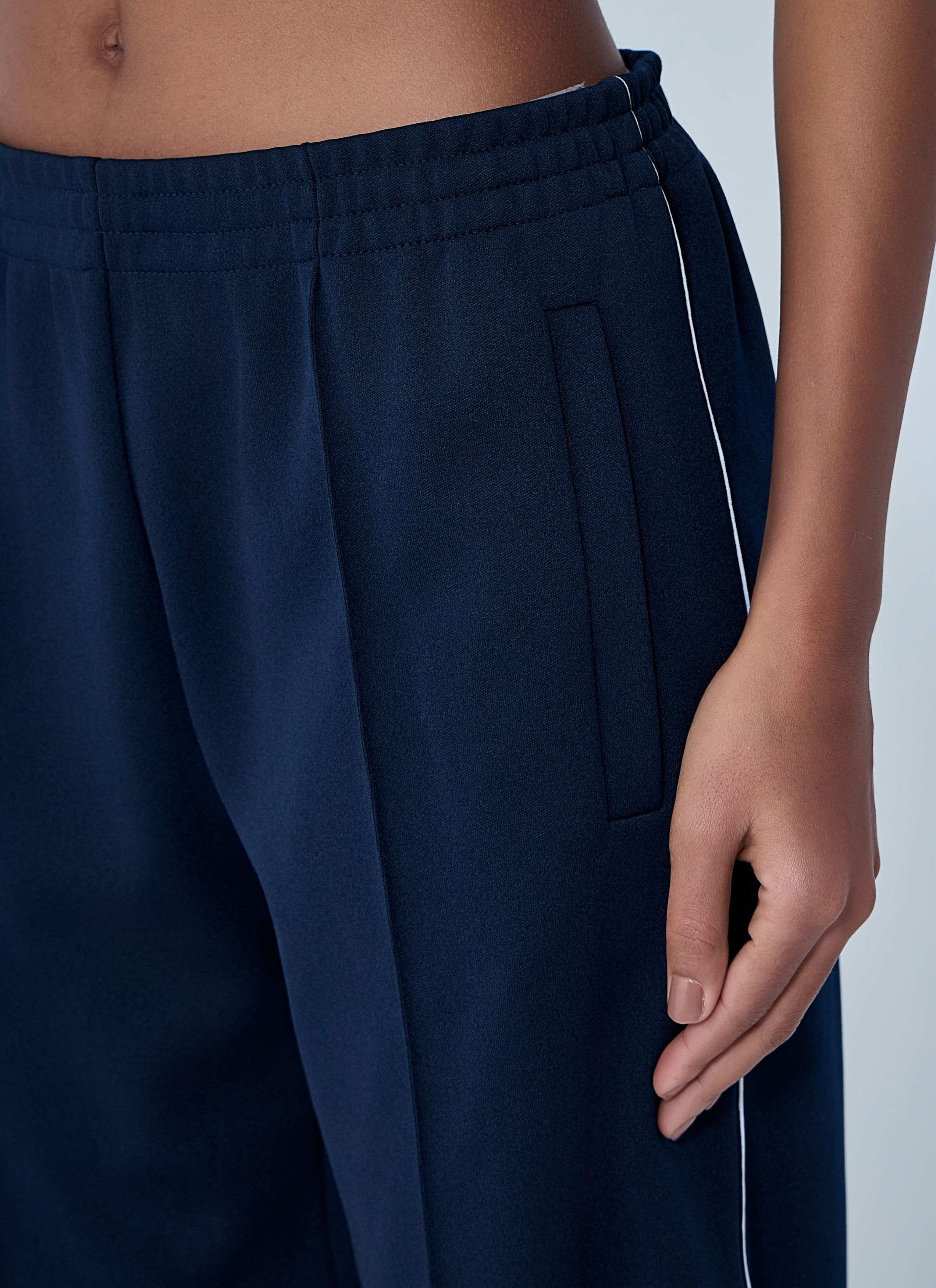 Miu Miu Elasticated Wide-Leg Pants Size 28" / US 6 / IT 42 - 5 Thumbnail