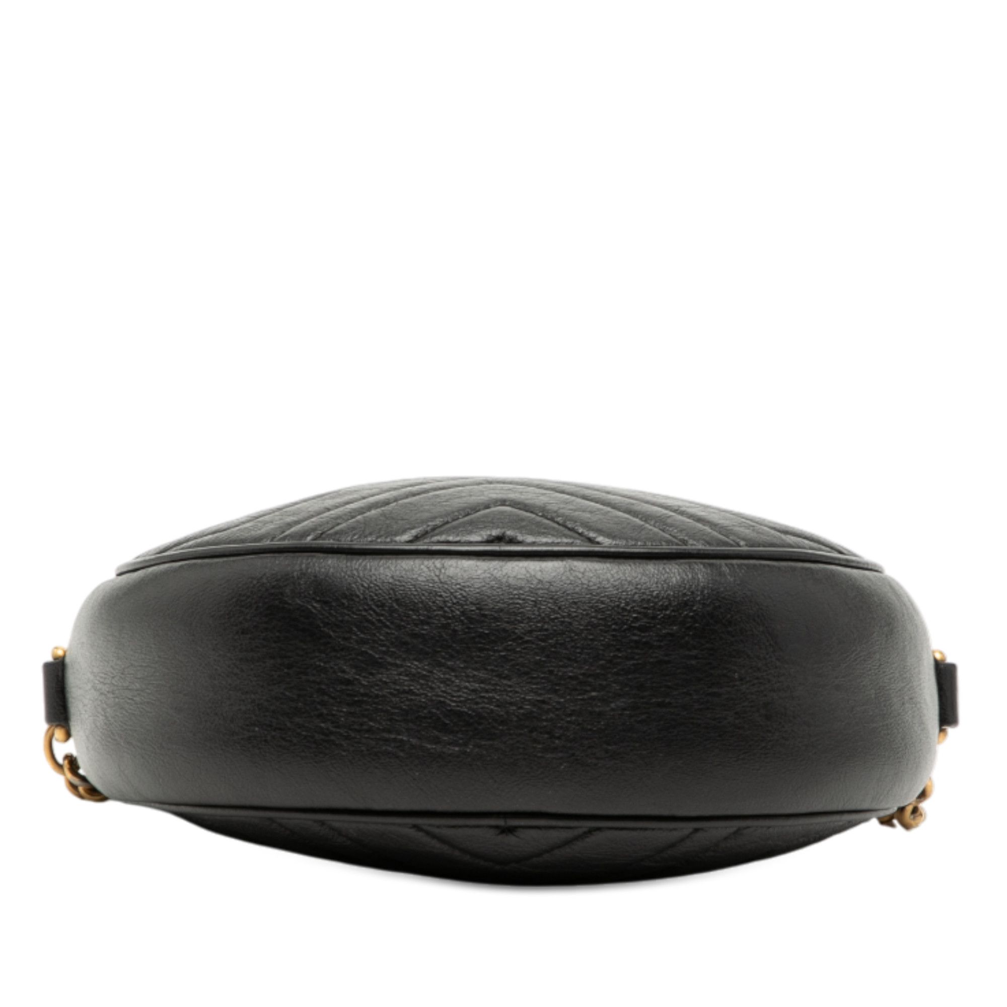 Gucci Gucci Mini GG Marmont Matelasse Leather Round Crossbody Size ONE SIZE - 3 Thumbnail