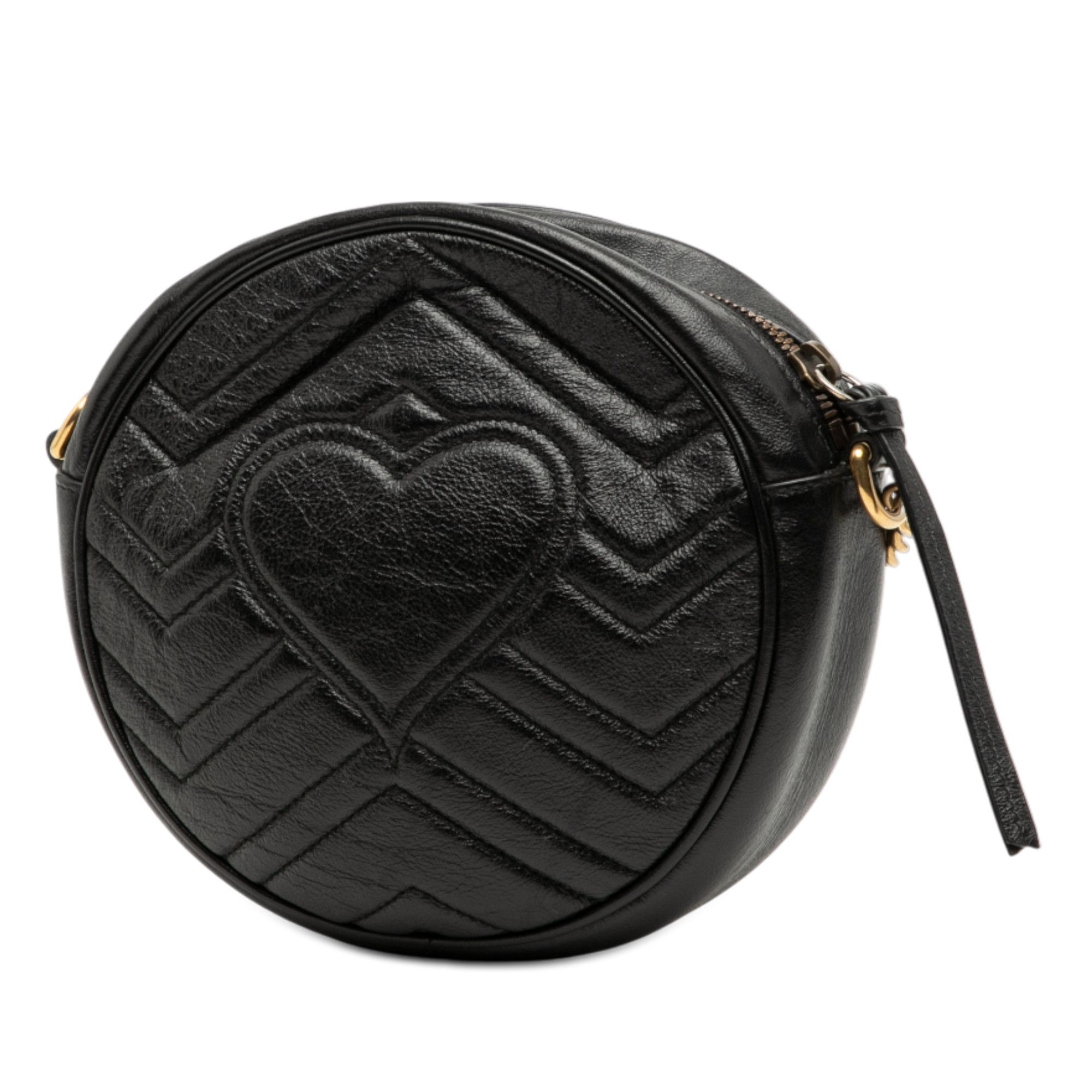Gucci Gucci Mini GG Marmont Matelasse Leather Round Crossbody Size ONE SIZE - 2 Thumbnail