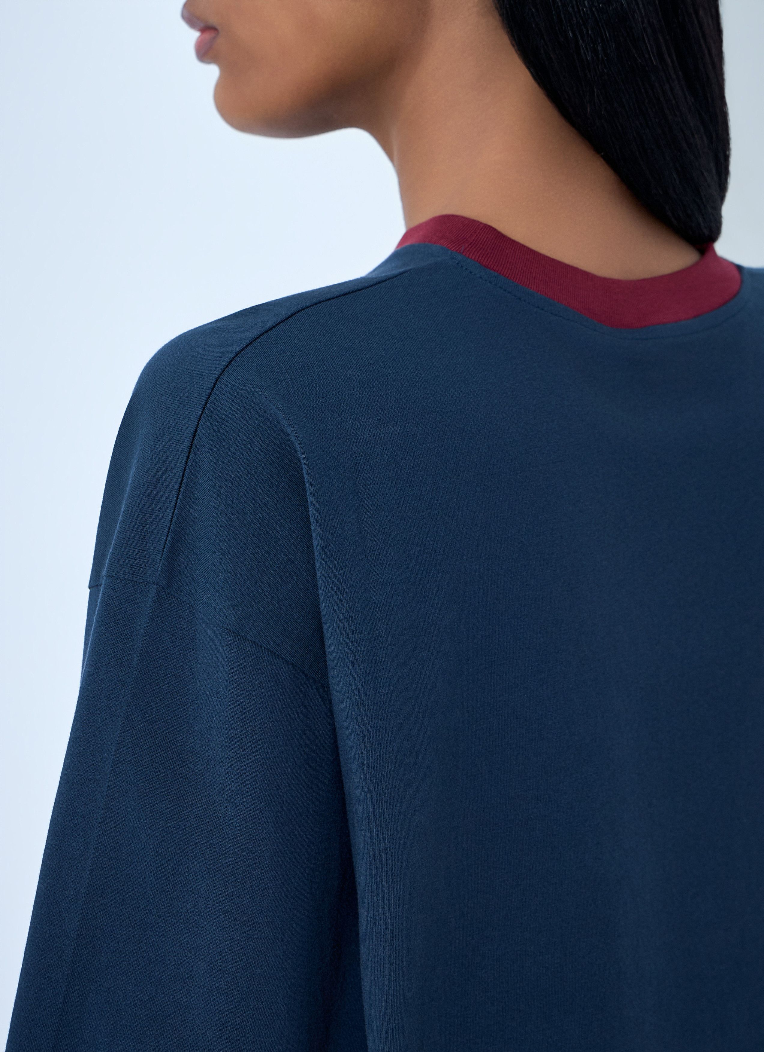 Cotton Jersey Sweatshirt with Logo Motif