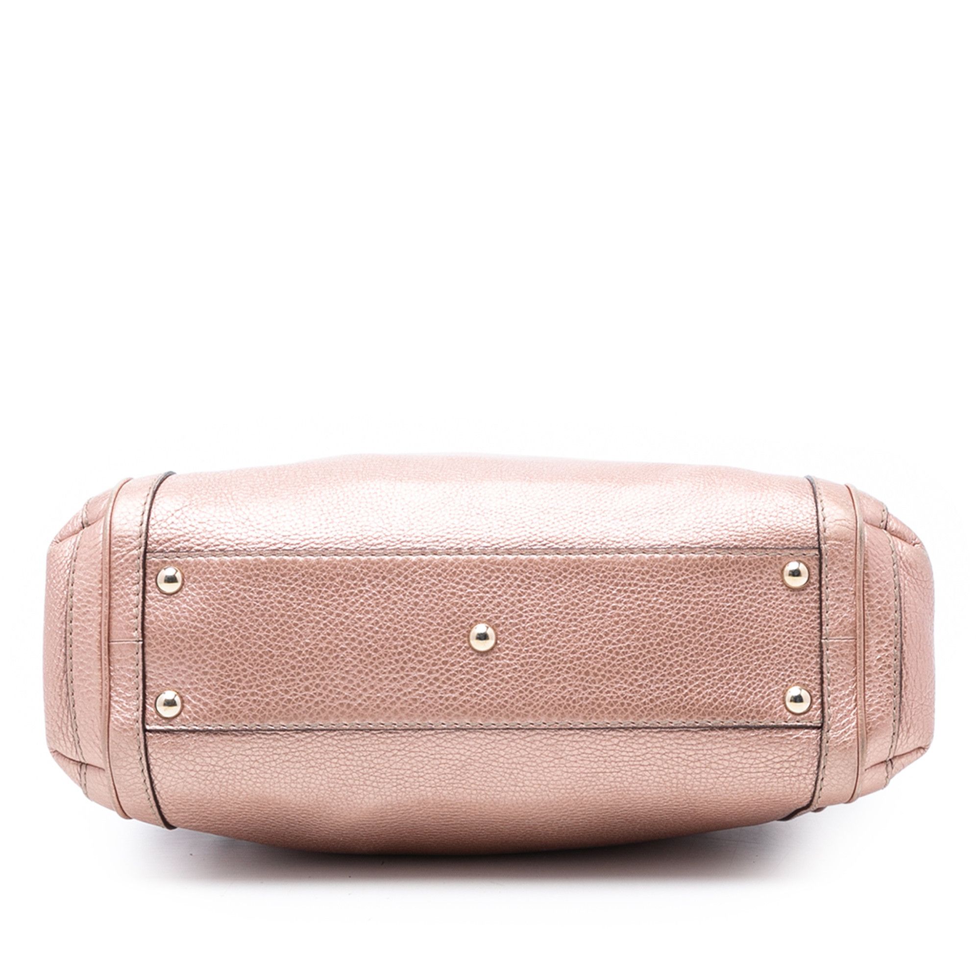Gucci Gucci Metallic Pebbled Calfskin Bella Satchel Size ONE SIZE - 3 Thumbnail