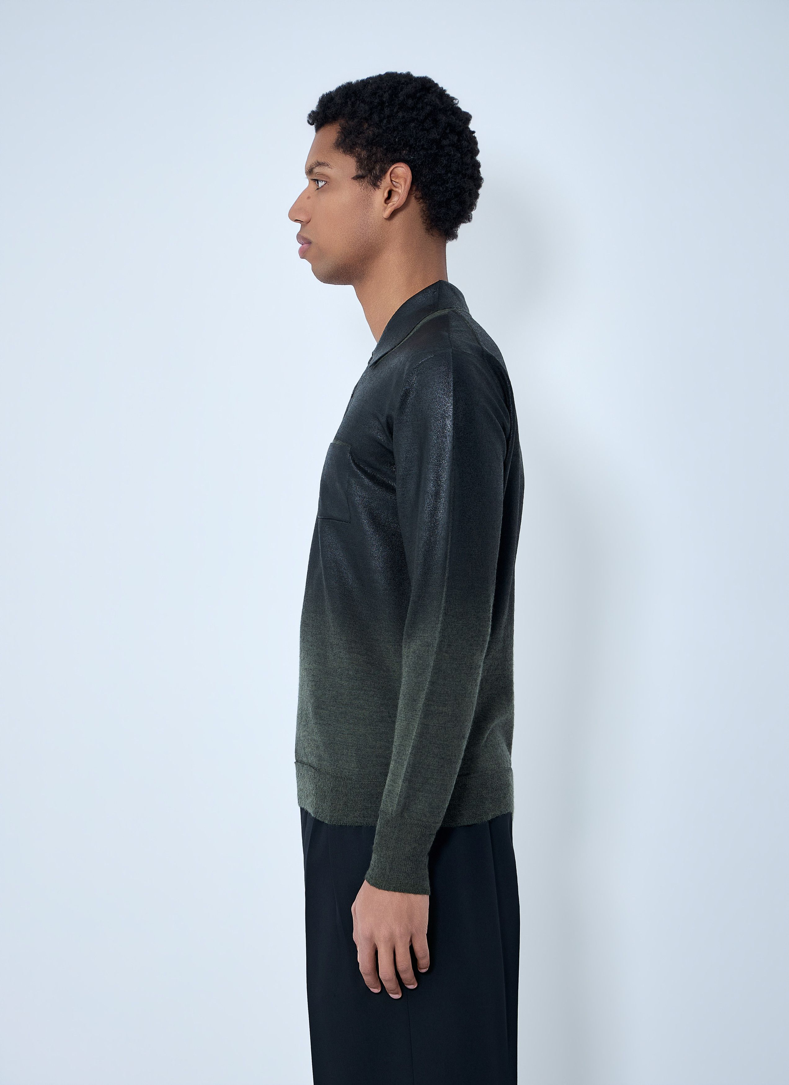 Maison Margiela Long Sleeve Polo Shirt Size US S / EU 44-46 / 1 - 3 Thumbnail